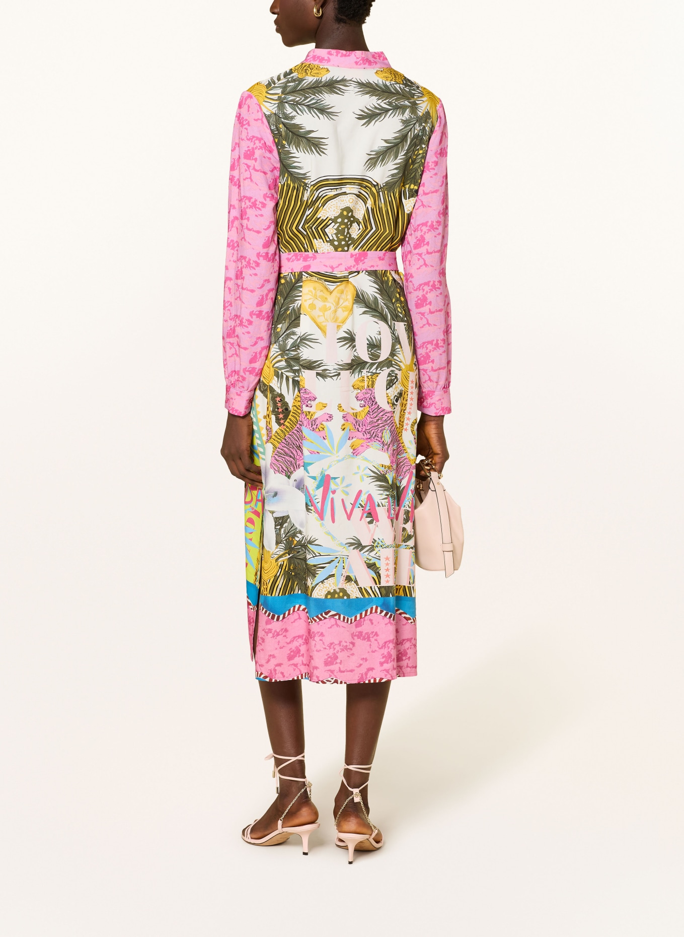 miss goodlife Kleid: PINK / KHAKI / WEISS