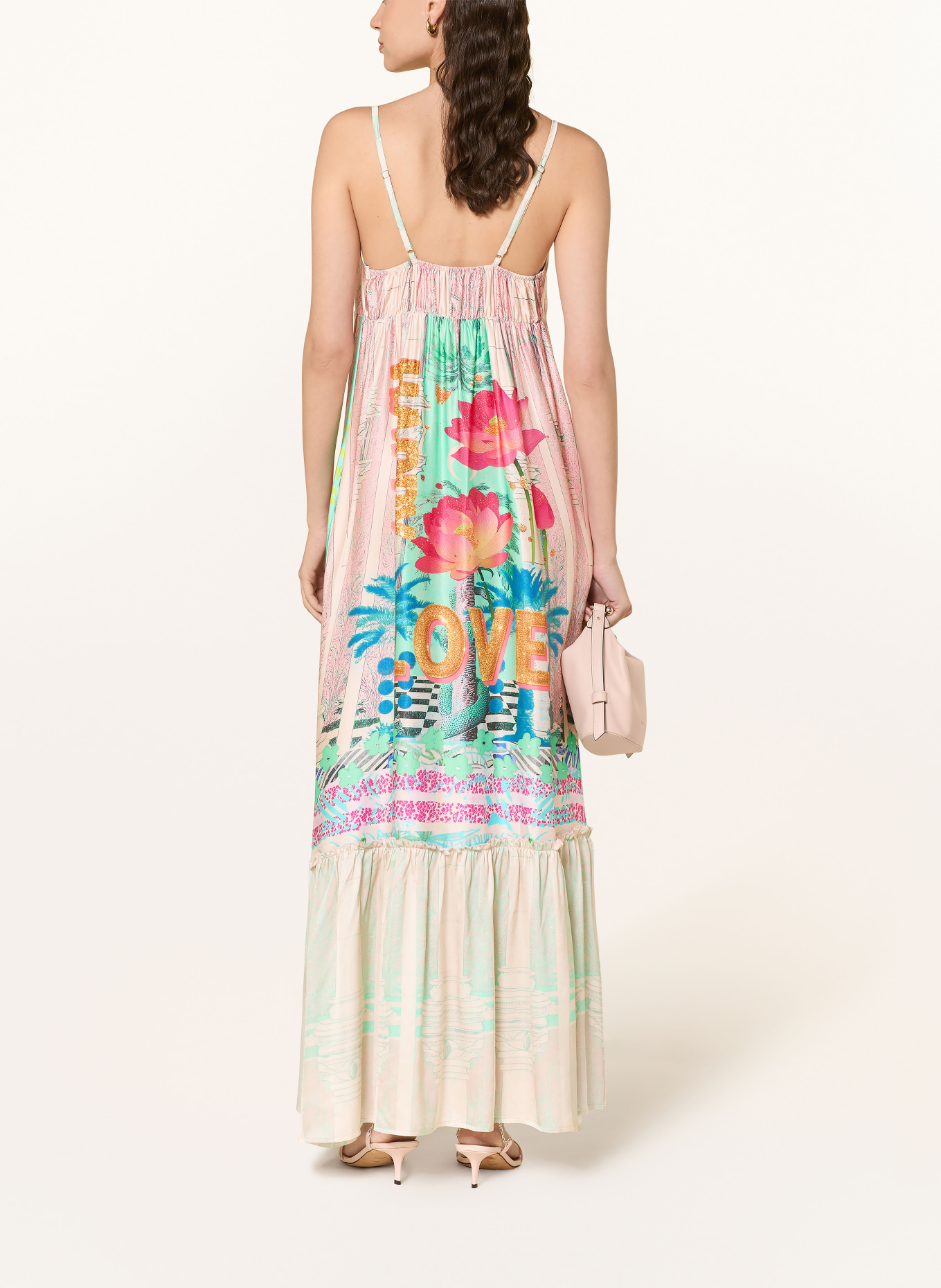 miss goodlife robe en satin: MENTHE / ROSE / ROSE FUCHSIA