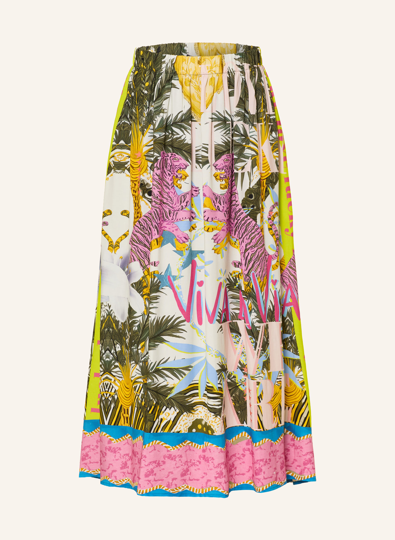 miss goodlife Rock VIVA LA JUNGLE: WEISS / PINK / GELB