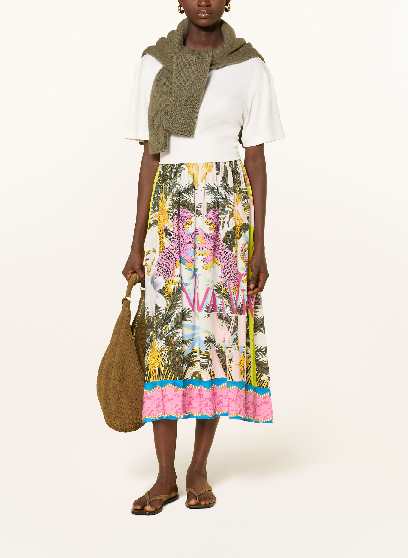 miss goodlife Rock VIVA LA JUNGLE: WEISS / PINK / GELB