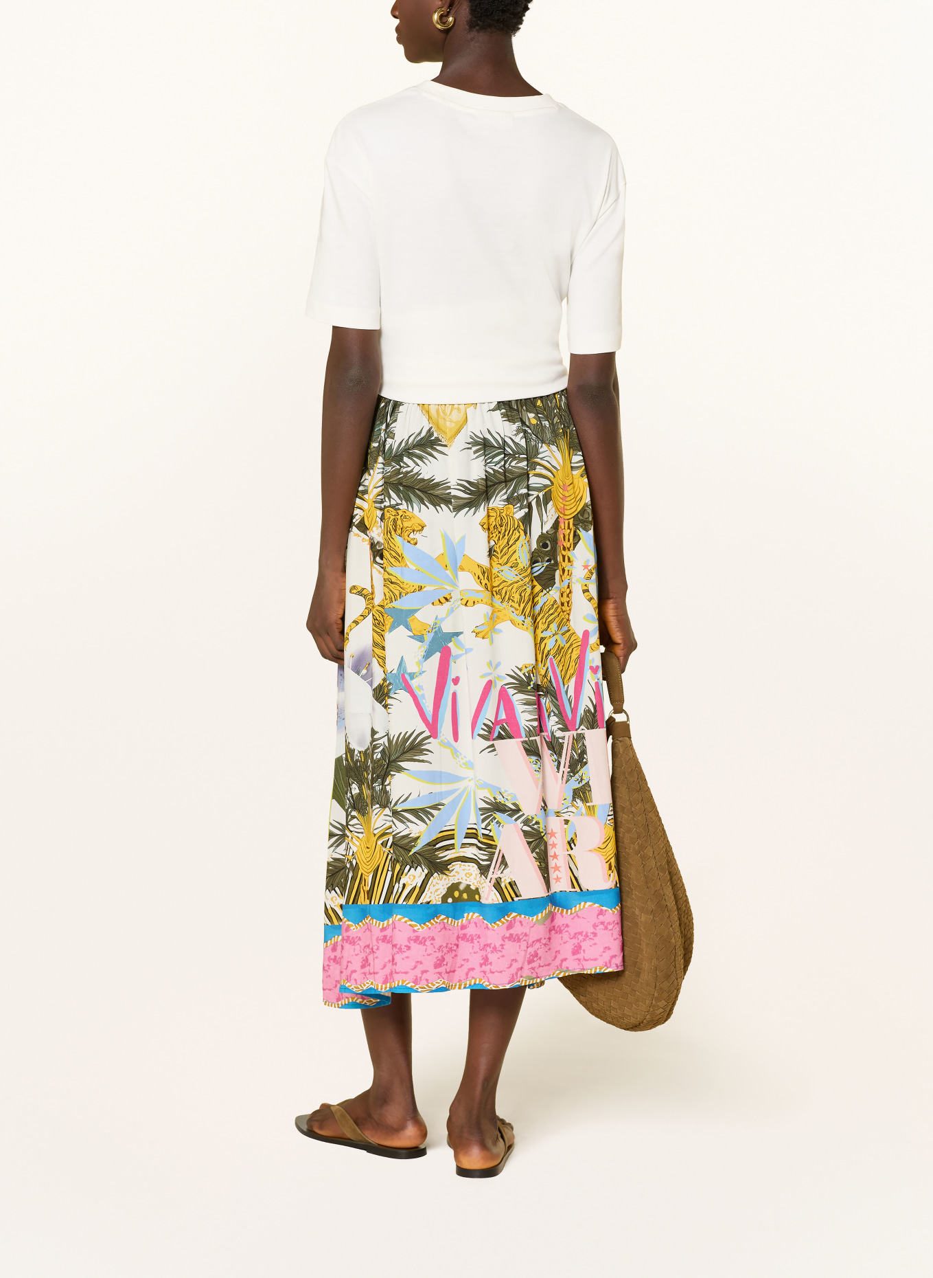 miss goodlife Rock VIVA LA JUNGLE: WEISS / PINK / GELB