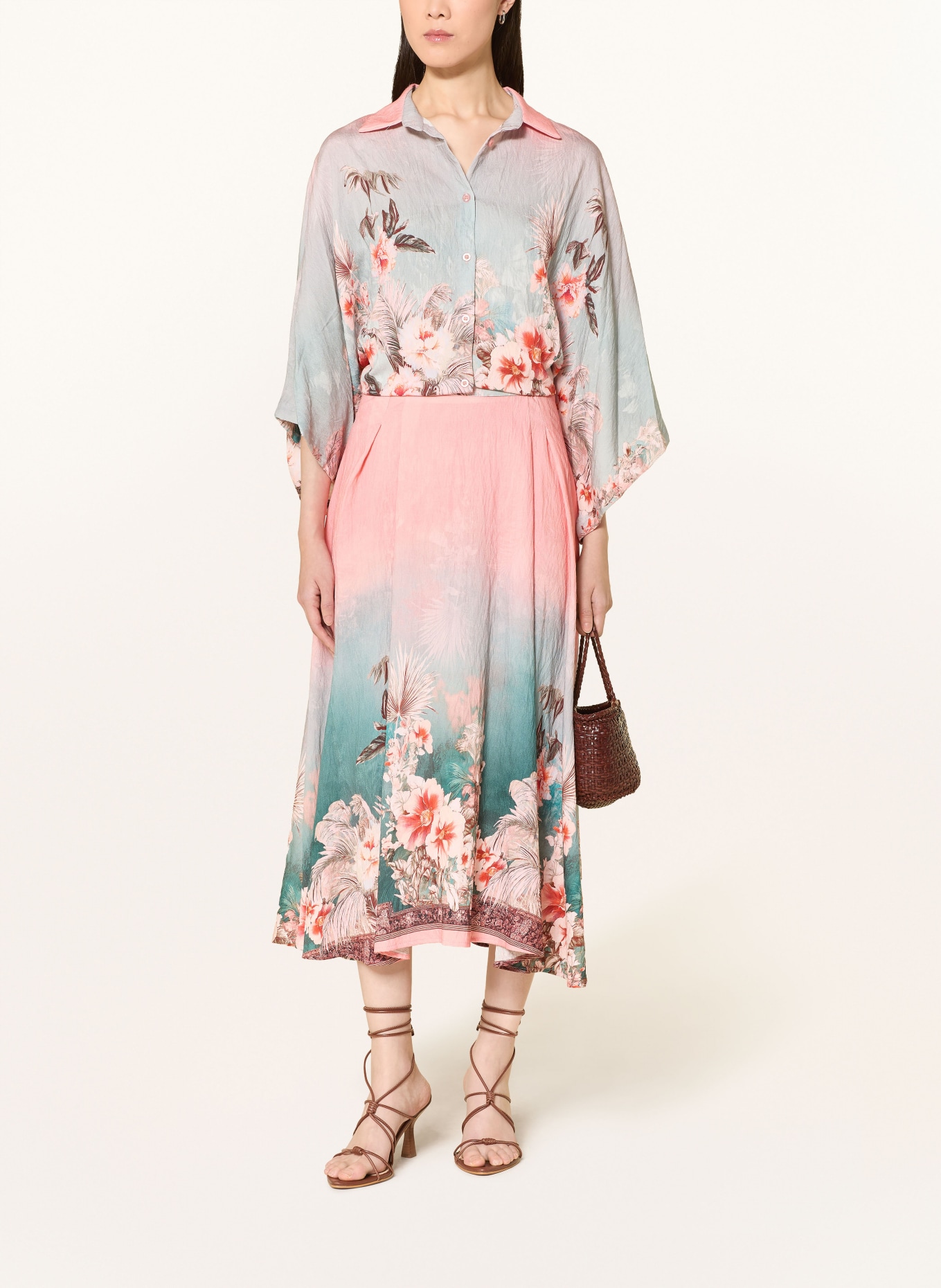 miss goodlife jupe: BLEU CLAIR / ROUGE CLAIR