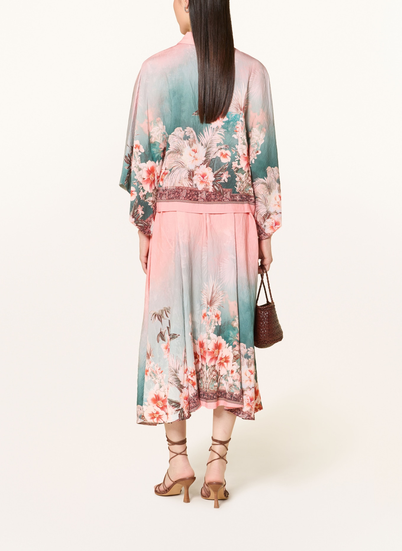 miss goodlife Chemisier à manches 3/4: BLEU CLAIR / ROUGE CLAIR