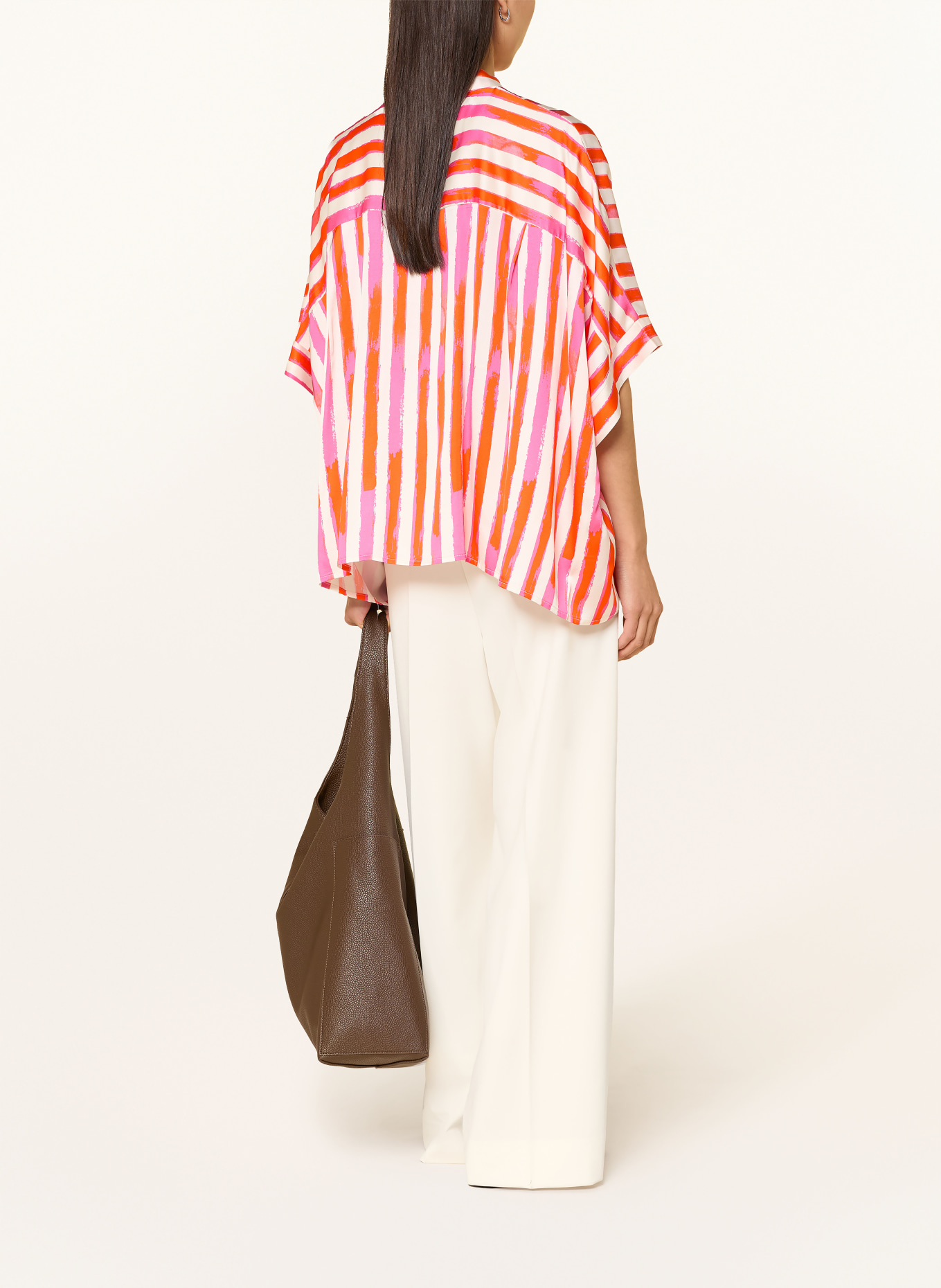 miss goodlife Satinbluse: PINK / ORANGE / WEISS