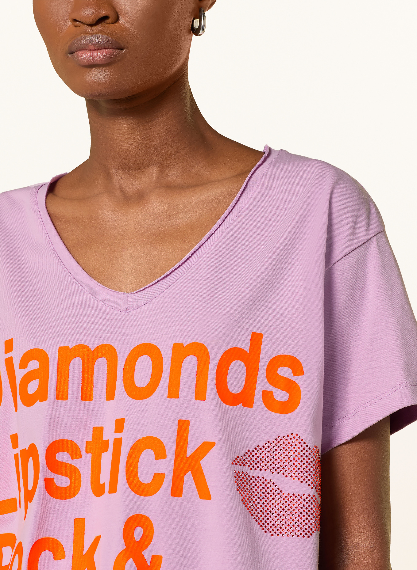 miss goodlife Tričko s ozdobnými kameny: RŮŽOVÁ