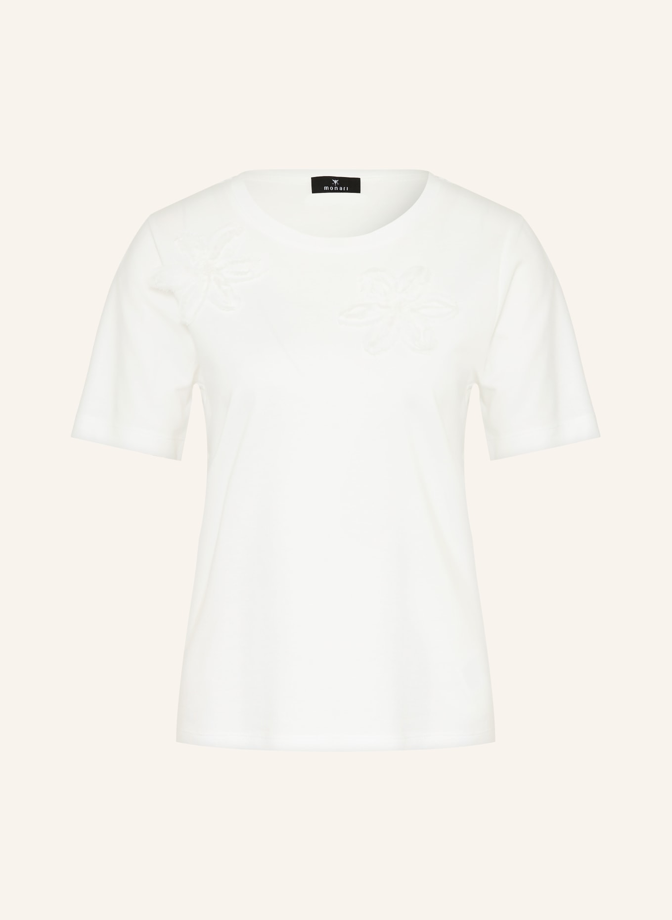 monari T-Shirt mit Pailletten: CREME