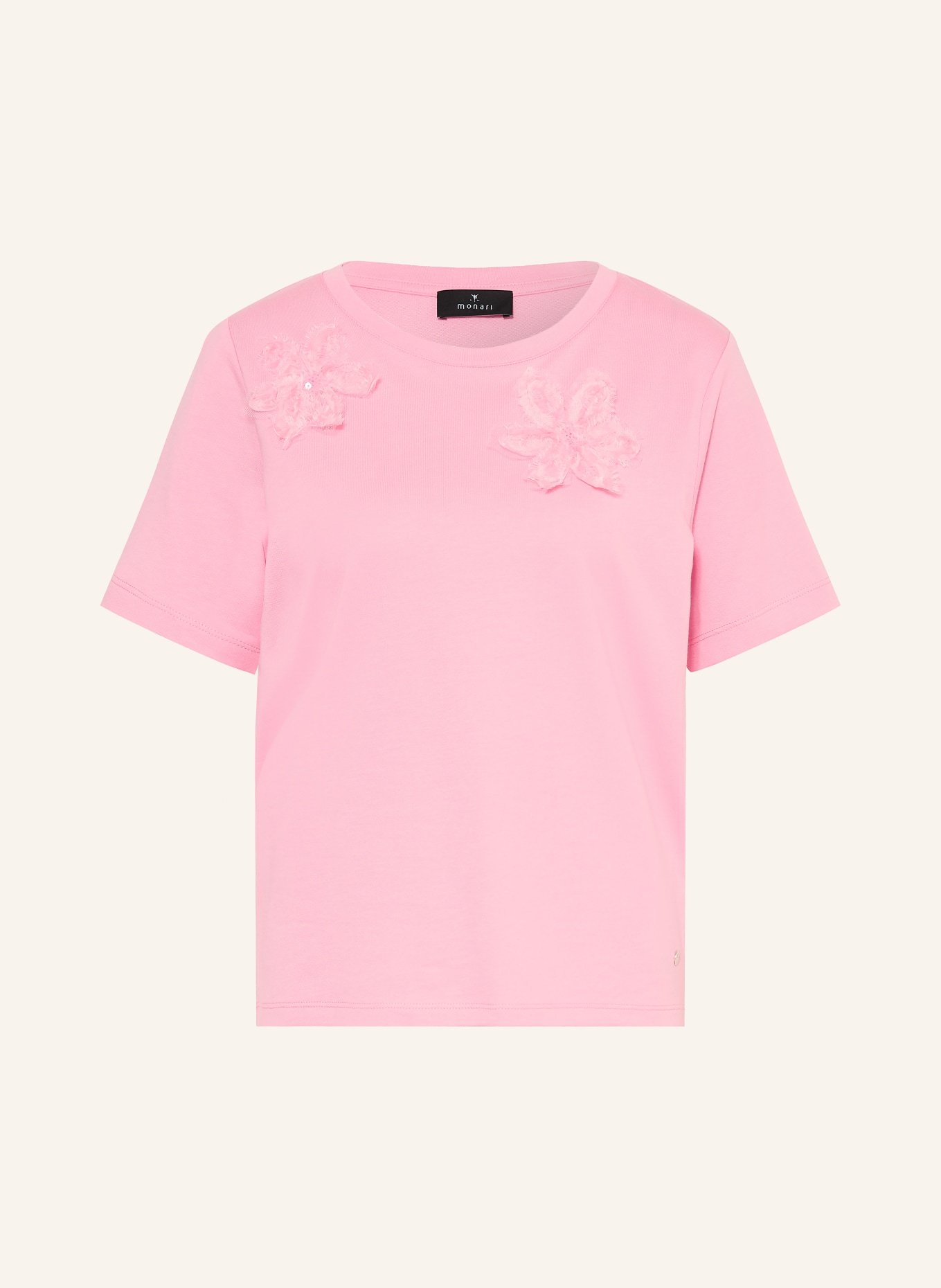 monari T-Shirt mit Pailletten: ROSA