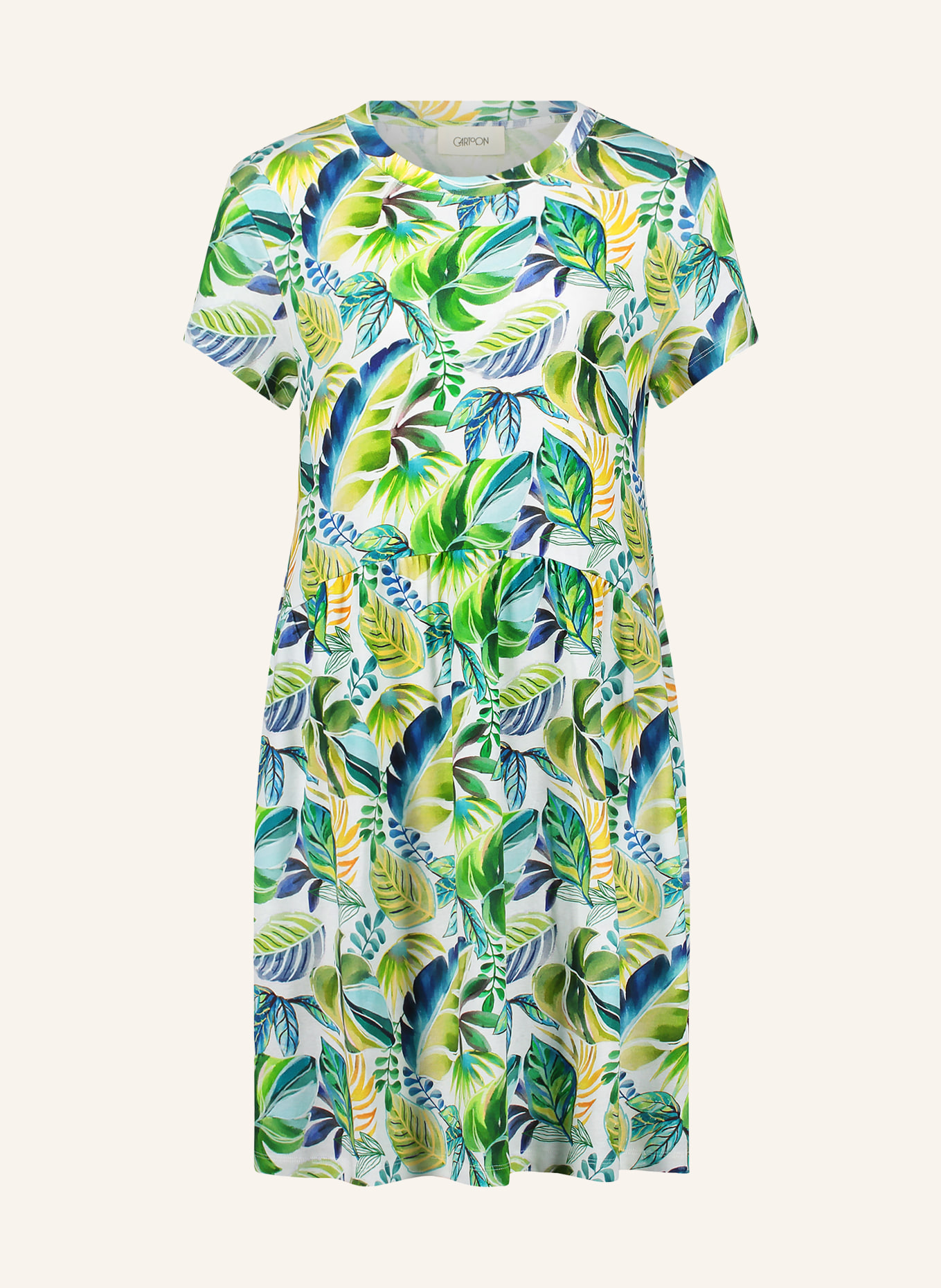 CARTOON sukienka z dżerseju: ZIELONY / CIEMNOŻÓŁTY / NIEBIESKI