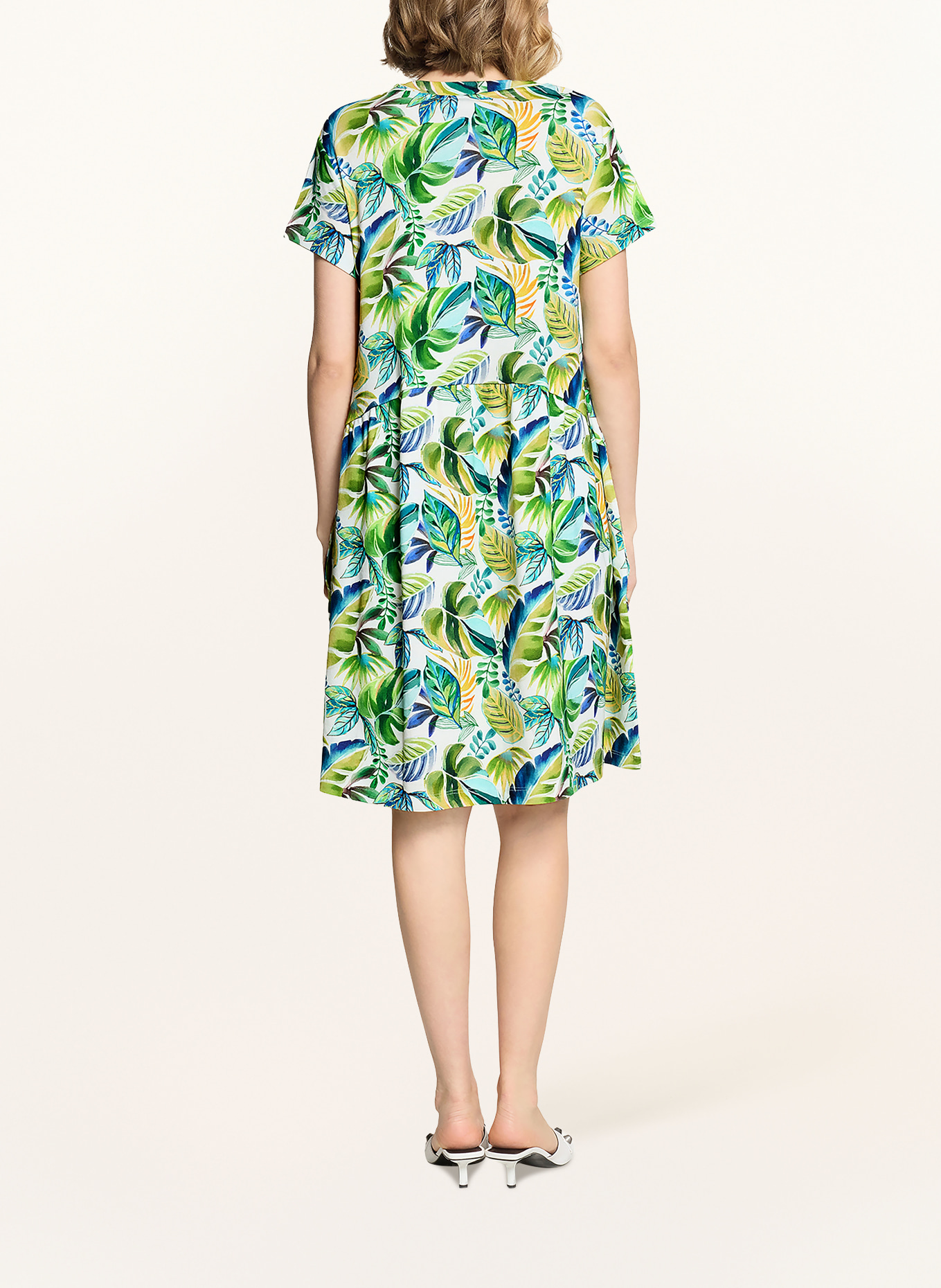 CARTOON sukienka z dżerseju: ZIELONY / CIEMNOŻÓŁTY / NIEBIESKI