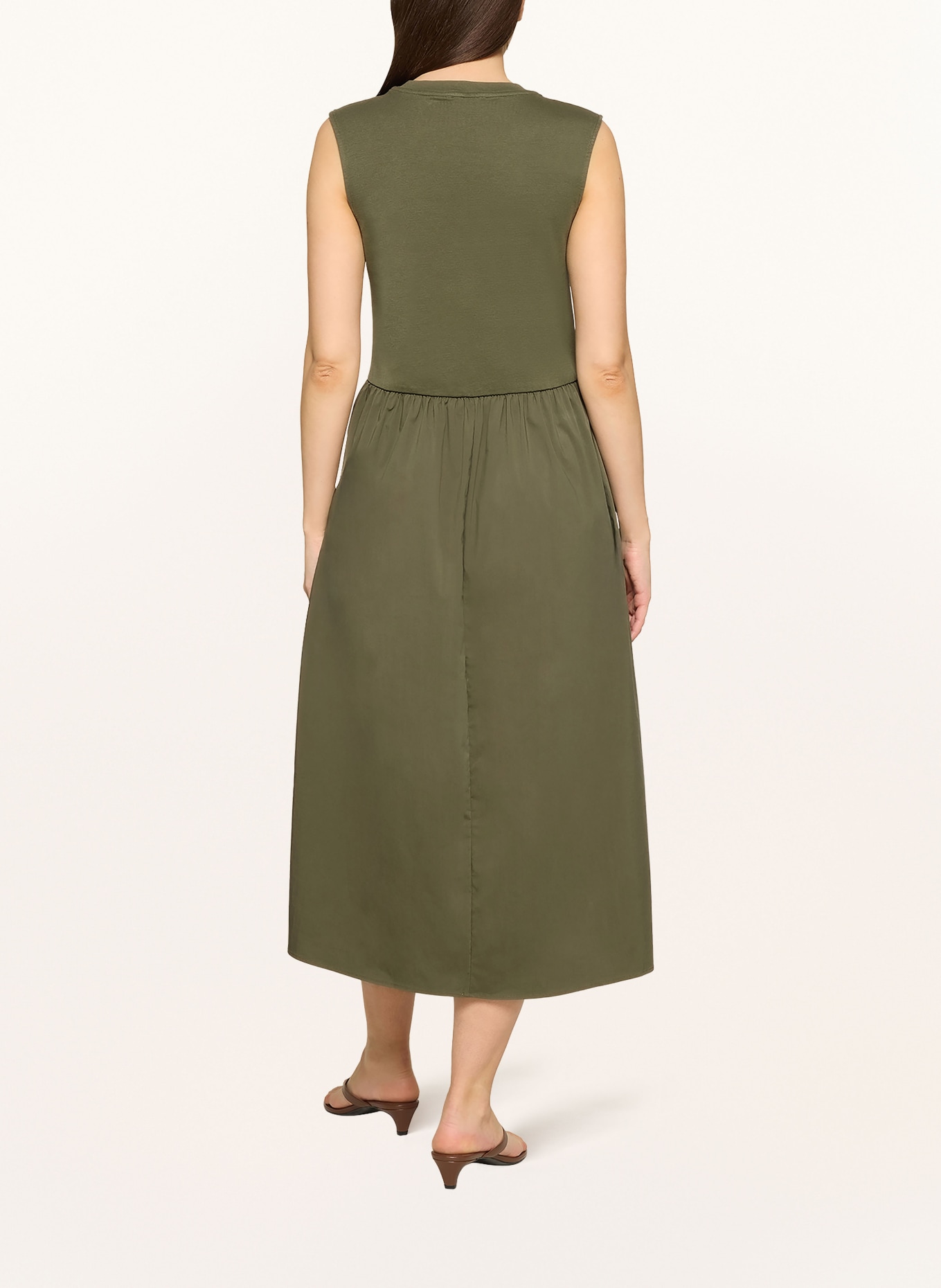 CARTOON Sukienka z różnych materiałów: OLIWKOWY