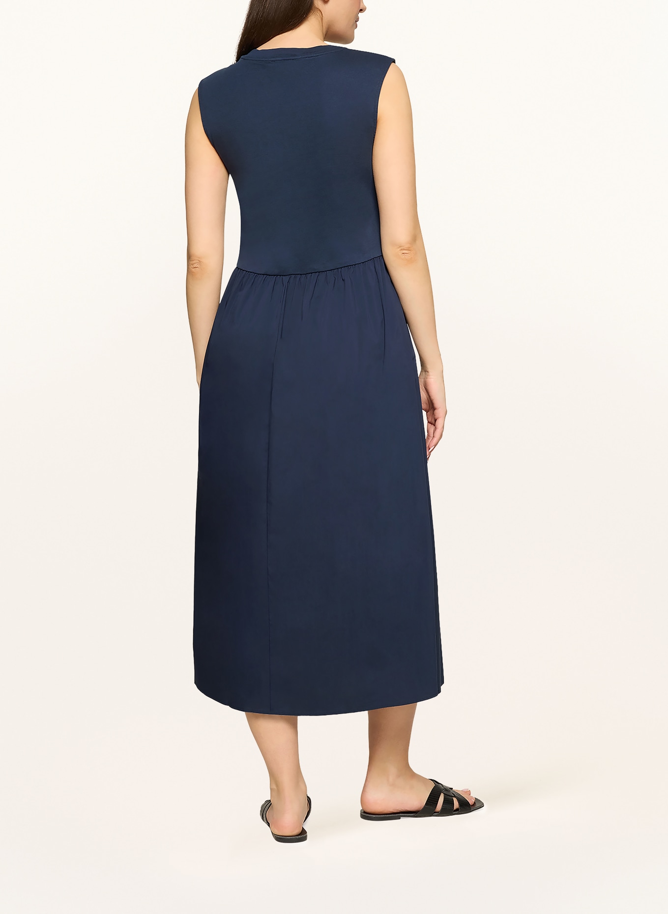 CARTOON Kleid im Materialmix: DUNKELBLAU
