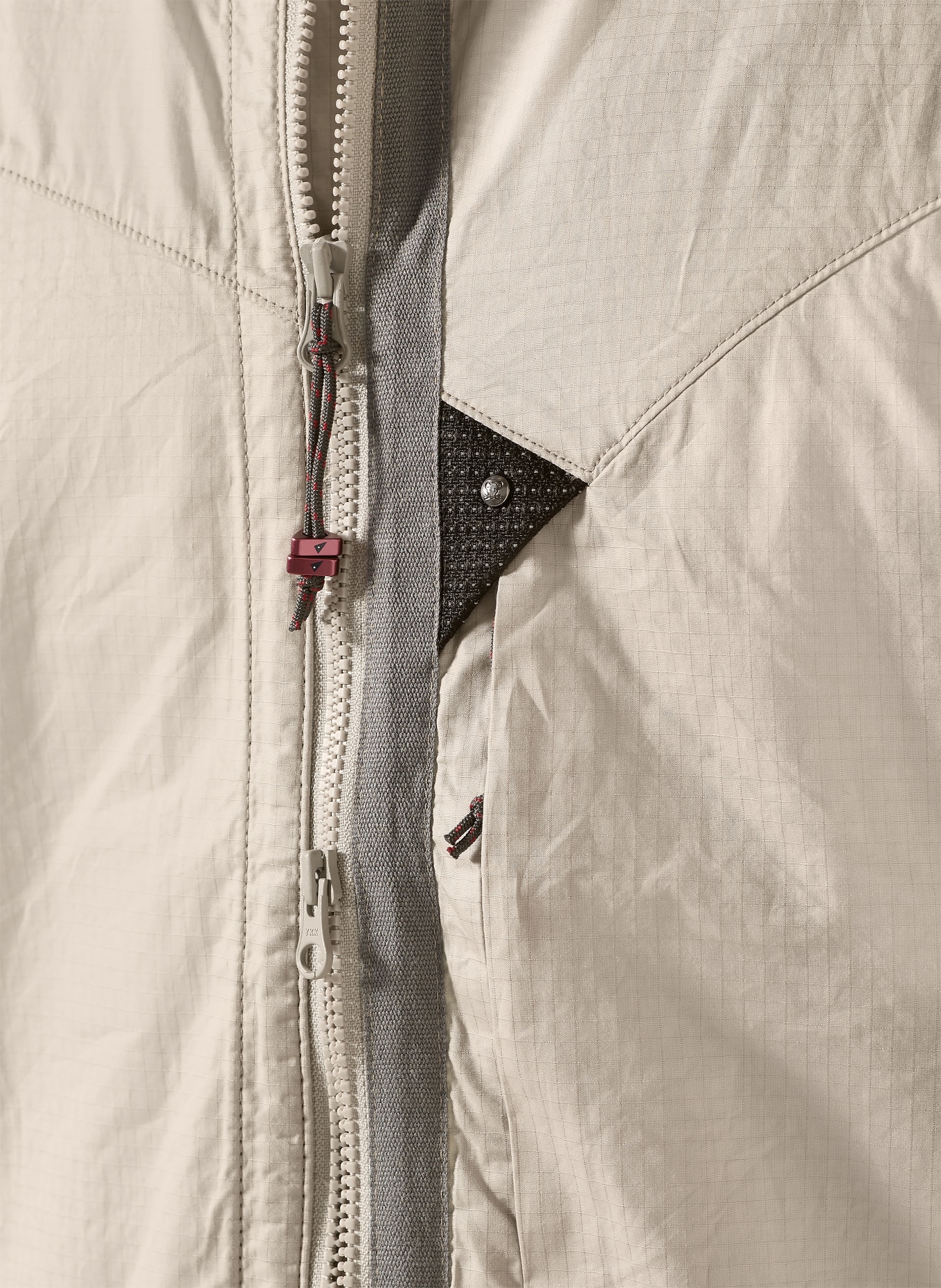 Klättermusen Windbreaker ANSUR HOODED: GRAU