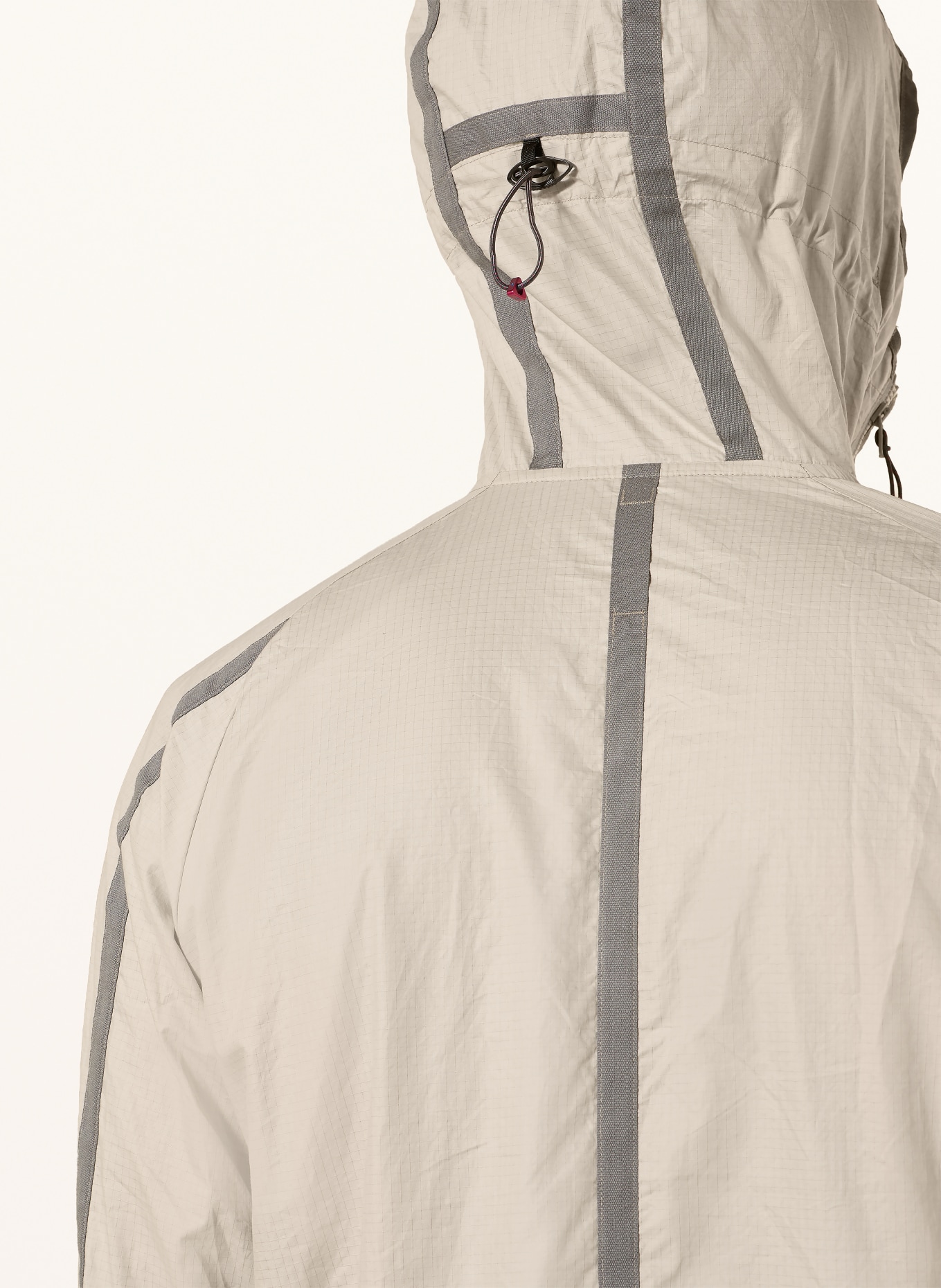 Klättermusen Windbreaker ANSUR HOODED: GRAU