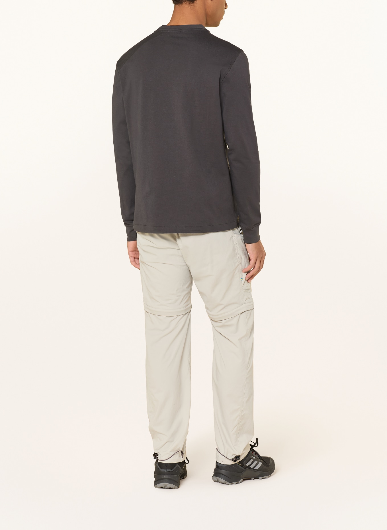 Klättermusen Longsleeve ROOT LOGO: DUNKELGRAU