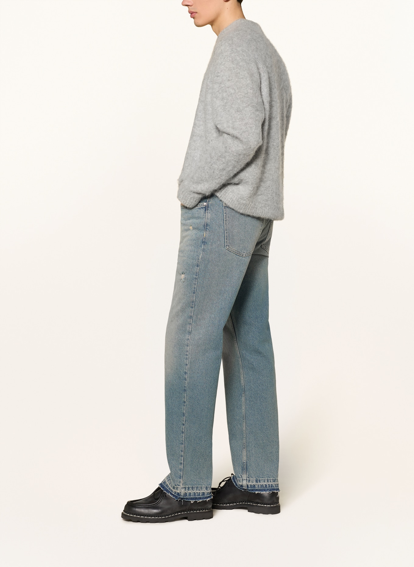 EIGHTYFIVE Destroyed Jeans Straight Fit: AZB Azure Blue