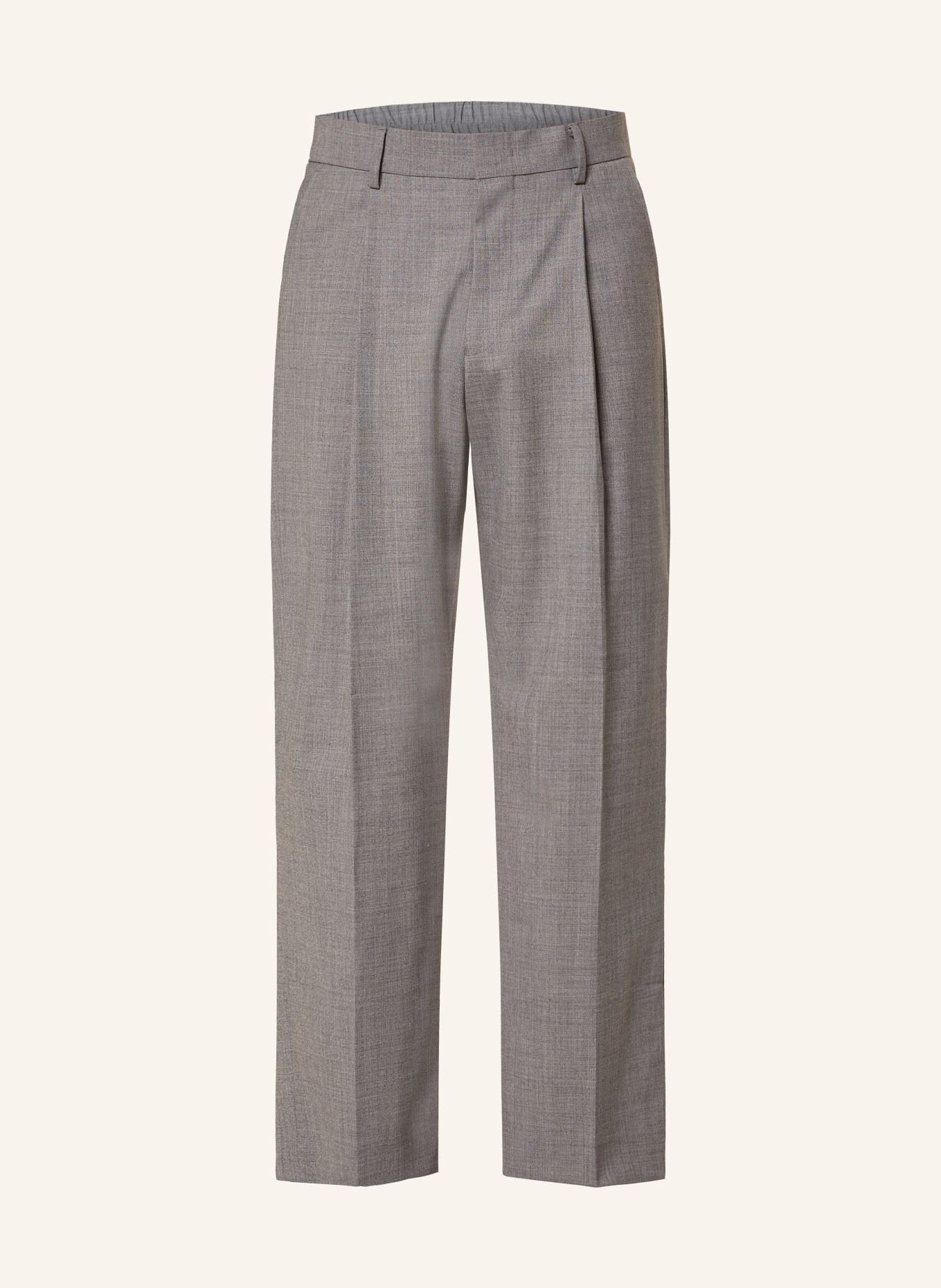 NN.07 KAY Relaxed Fit Suit Pants: 904 Lt Grey Melange