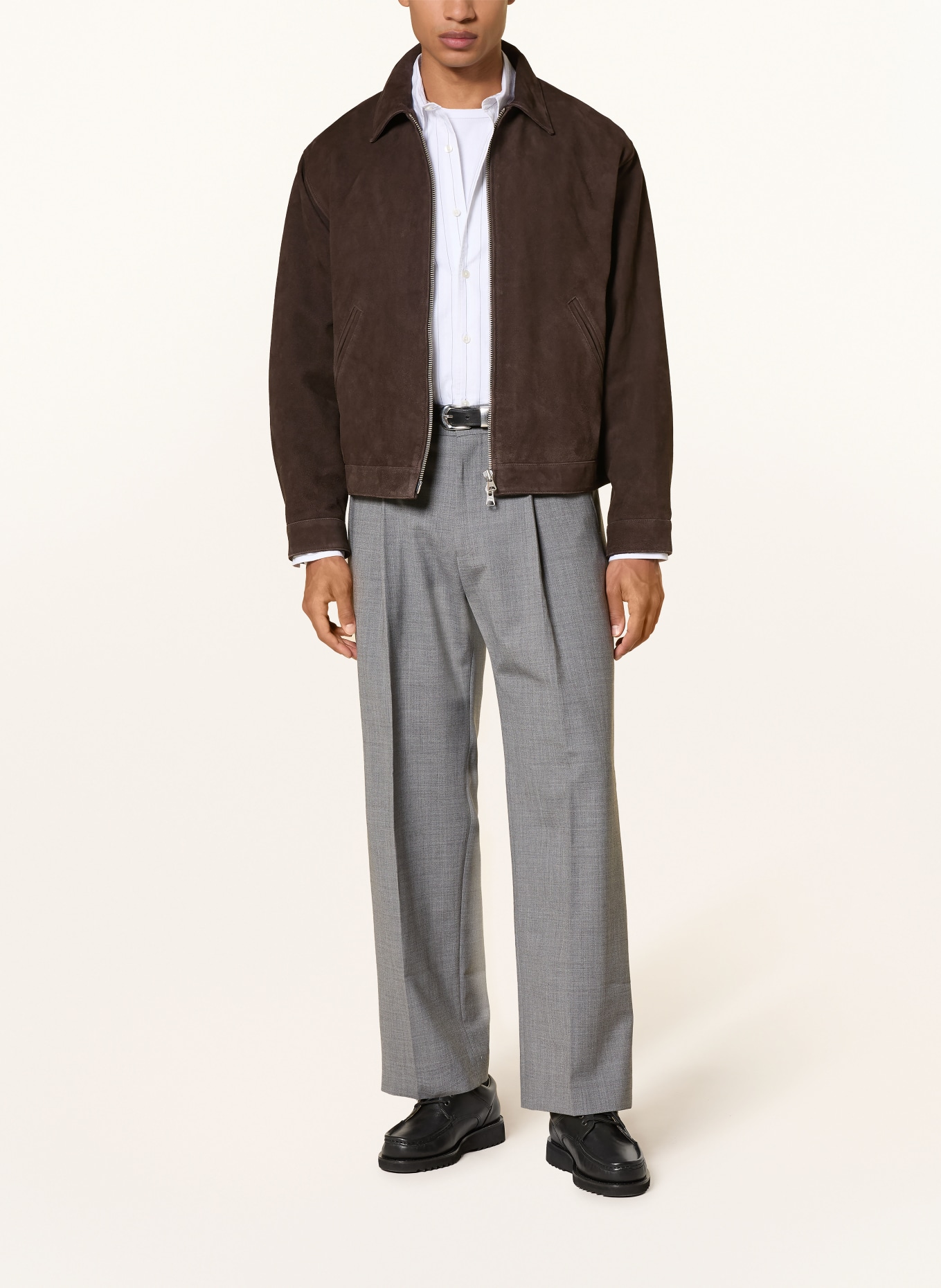 NN.07 Lederjacke PETRUS: DUNKELBRAUN