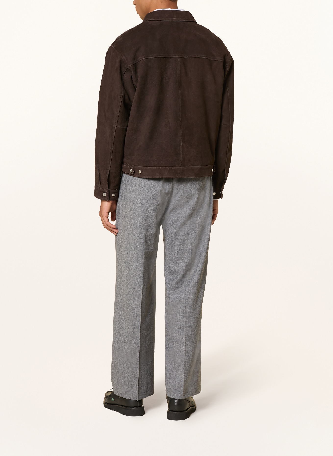 NN.07 Lederjacke PETRUS: DUNKELBRAUN