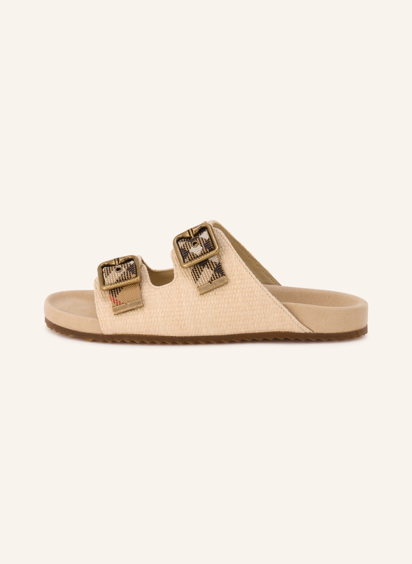 BURBERRY Pantoletten URCHIN: BEIGE / CAMEL / ROT