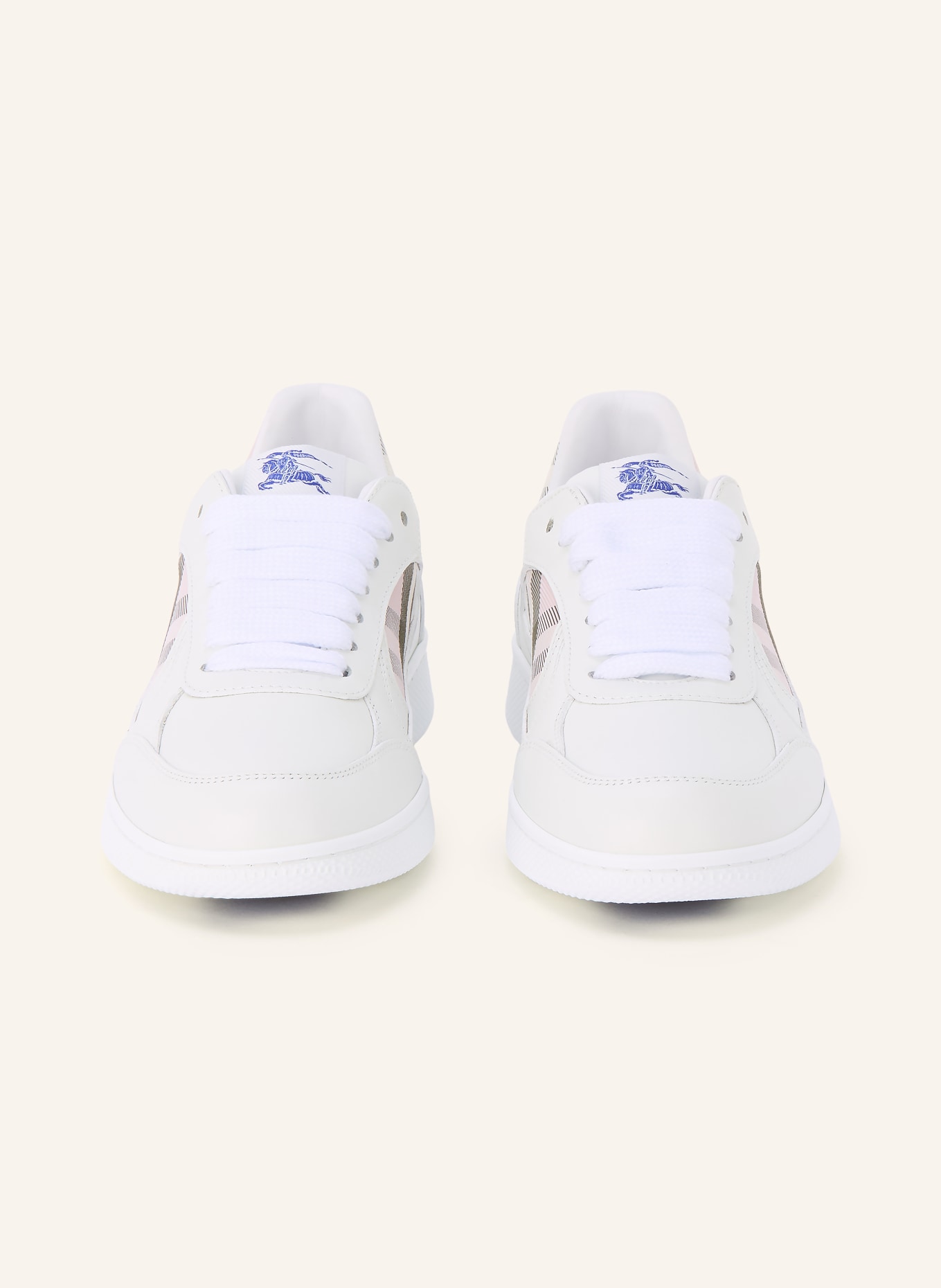 BURBERRY Baskets TERRACE: BLANC / ROSE / OLIVE