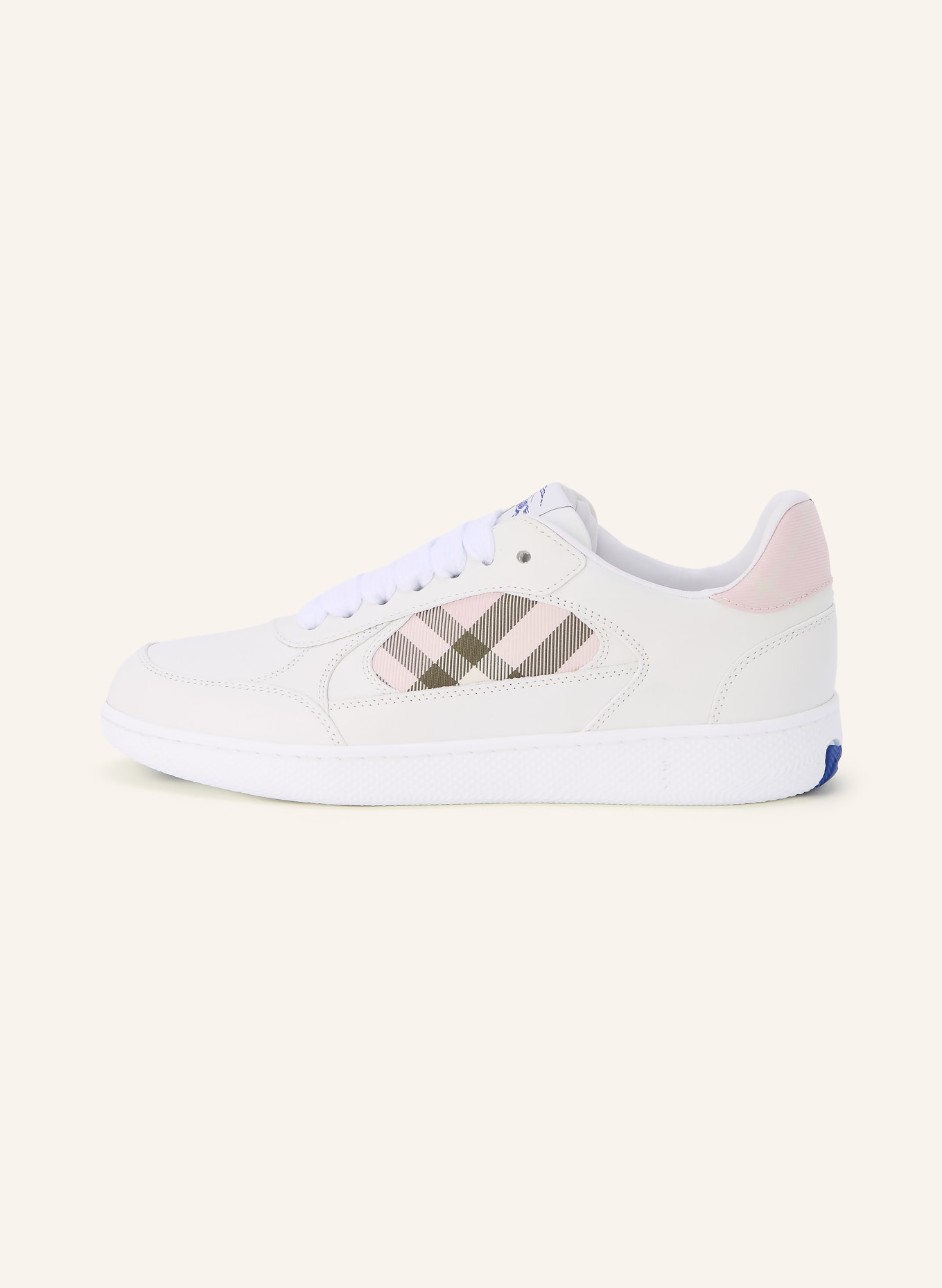 BURBERRY Baskets TERRACE: BLANC / ROSE / OLIVE