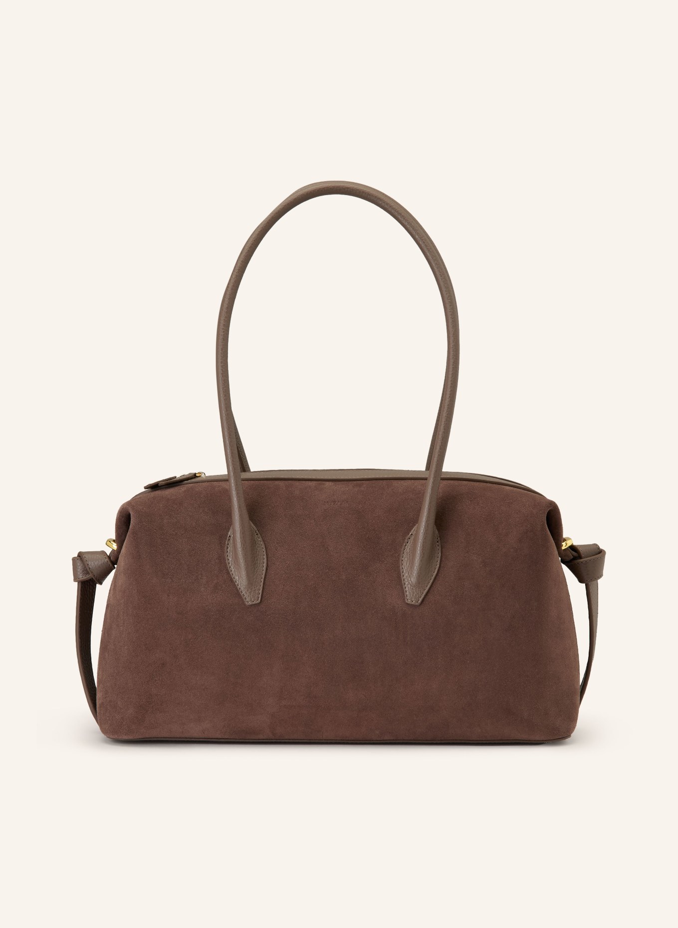 YUZEFI Schoudertas BRIOCHE: TAUPE / GOUD