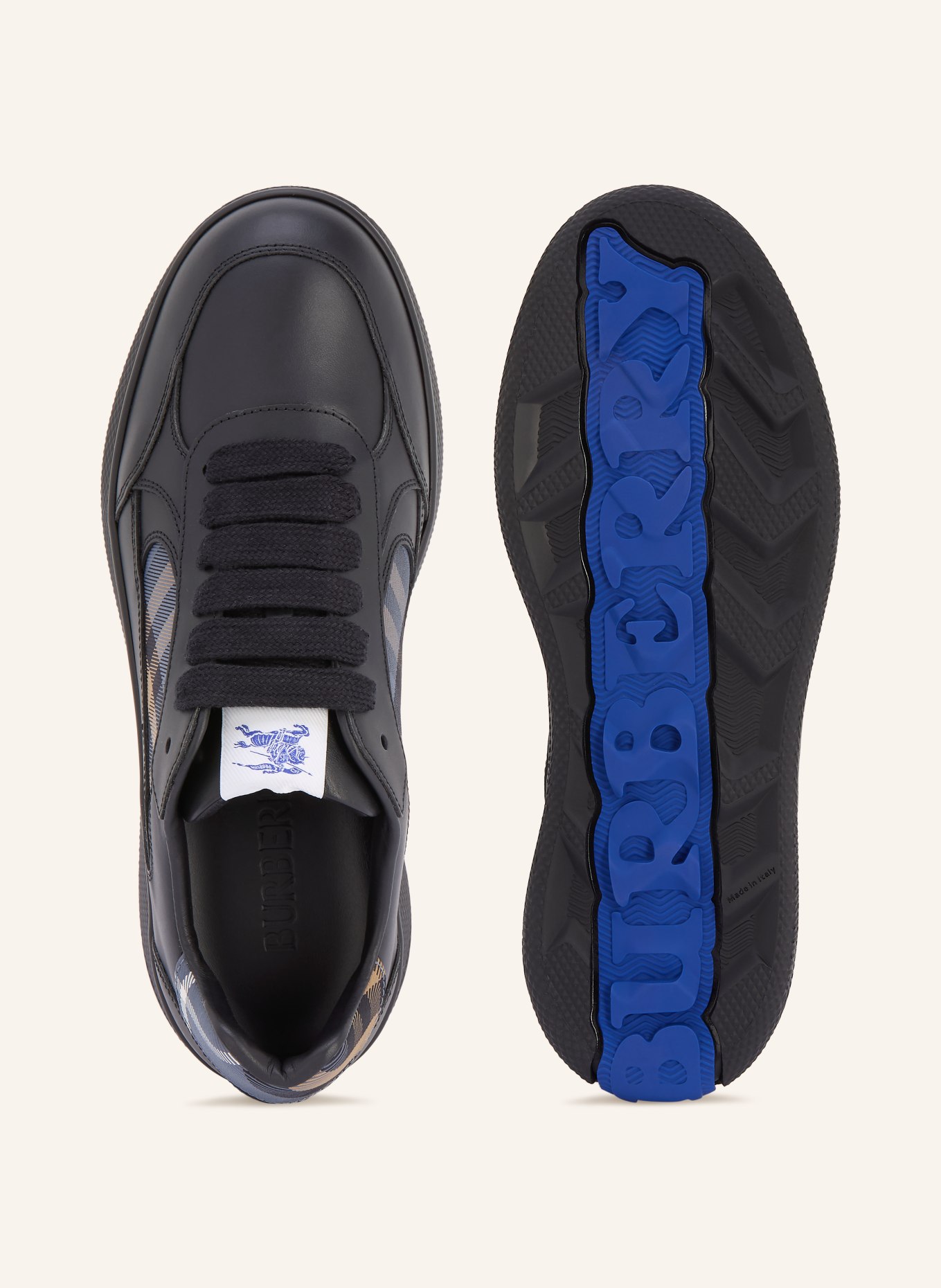 BURBERRY Sneaker TERRACE: SCHWARZ / BEIGE / GRAU