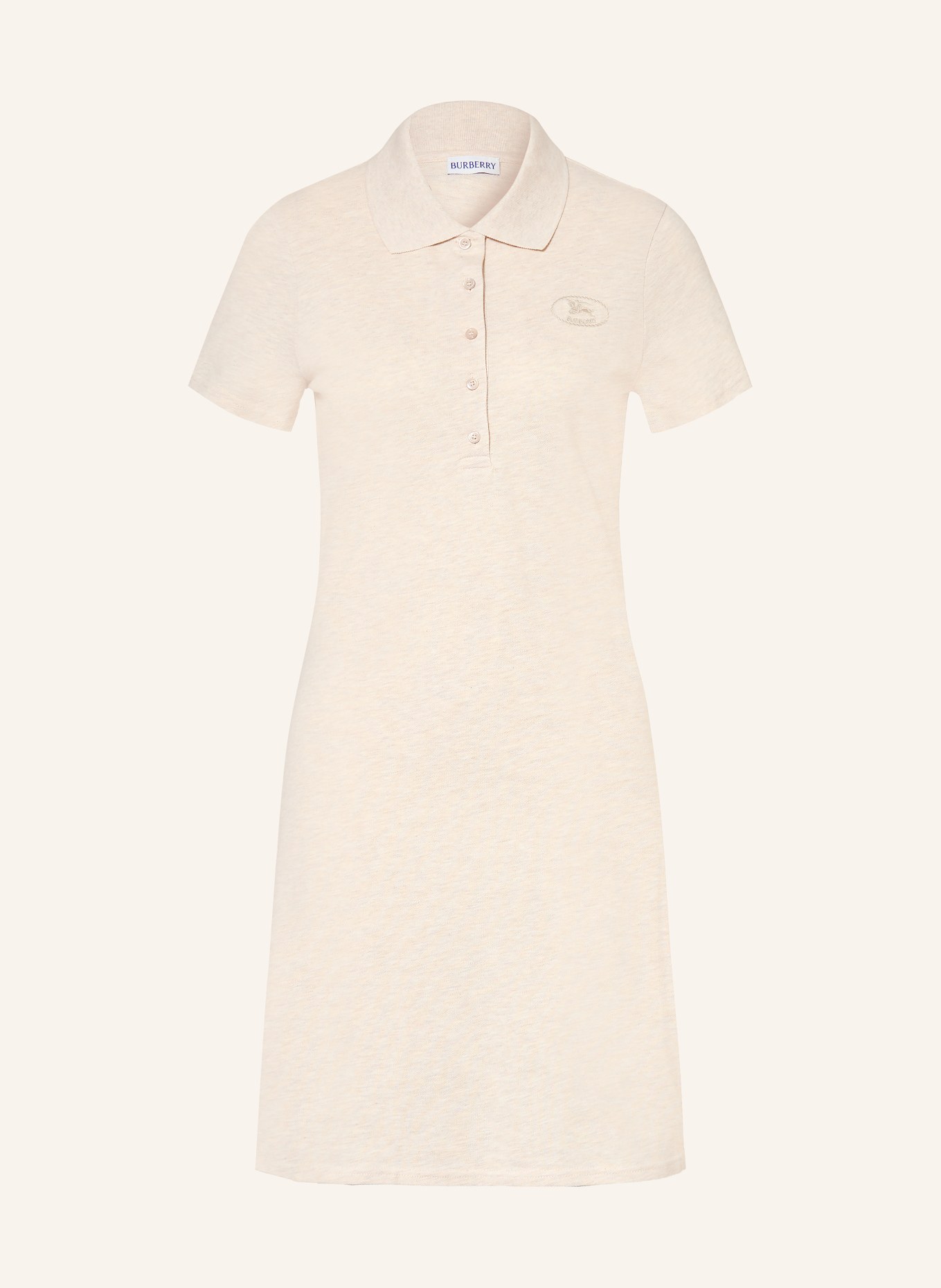 BURBERRY Piqué-Polokleid PASCALINE: BEIGE