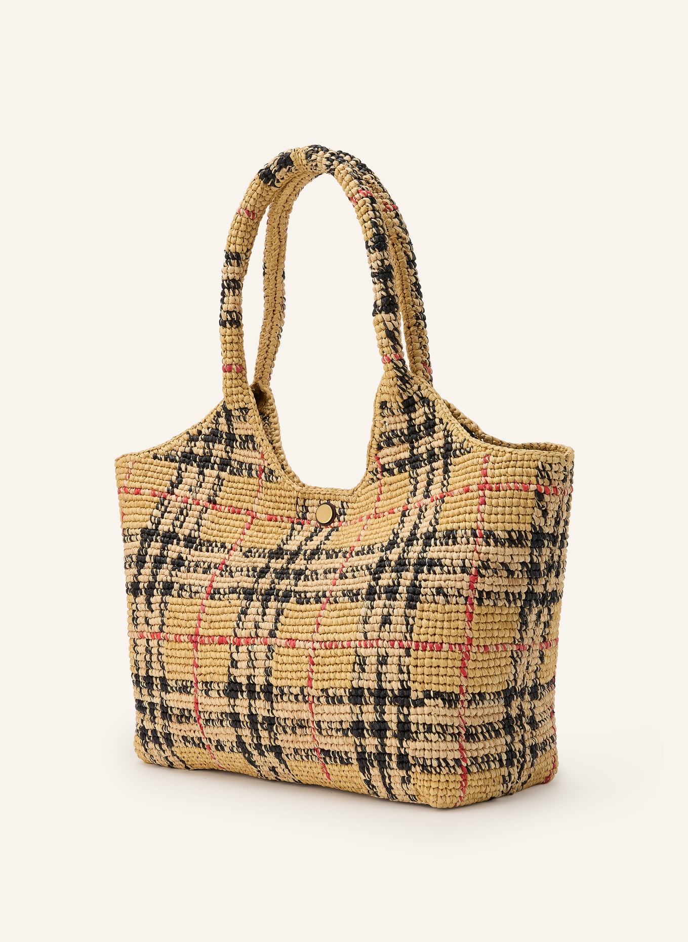 BURBERRY Shopper: BEIGE / ROT / SCHWARZ