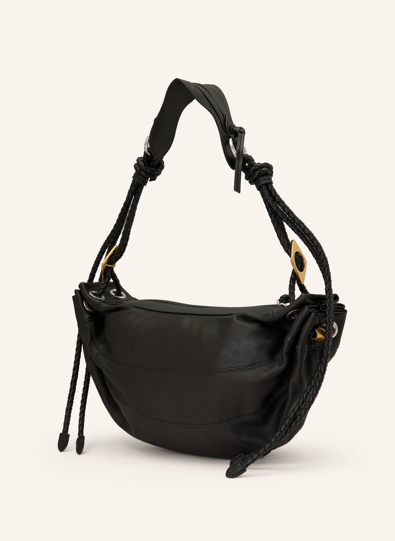 ISABEL MARANT Schoudertas MAIA MEDIUM: ZWART