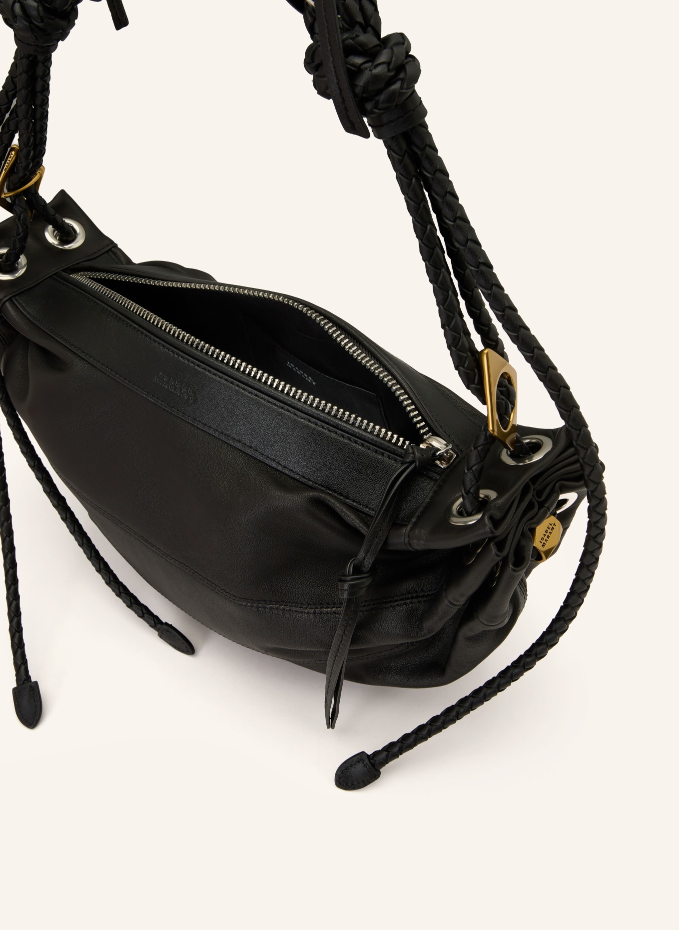 ISABEL MARANT Schoudertas MAIA MEDIUM: ZWART