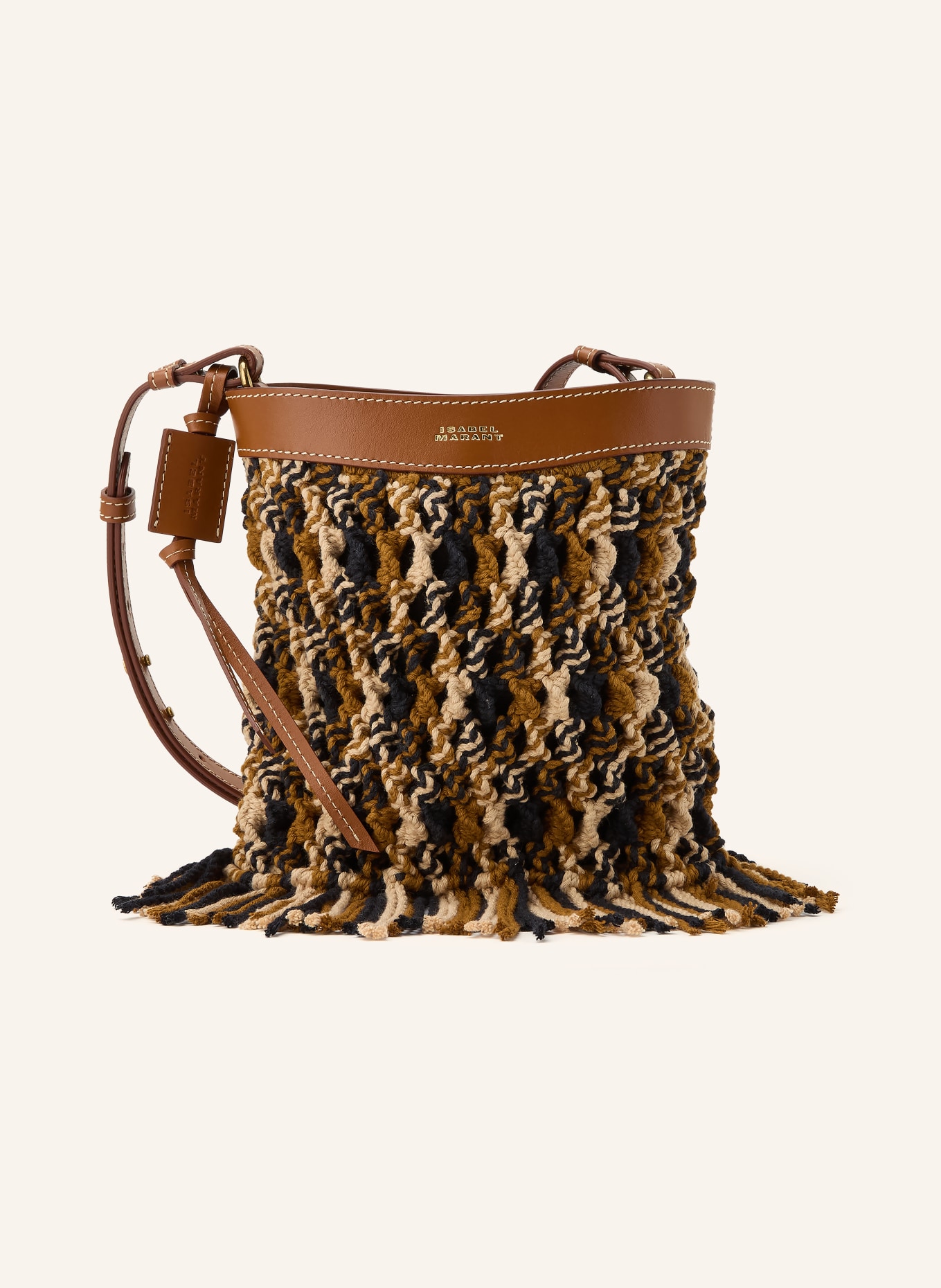 ISABEL MARANT Umhängetasche NOLI: BRAUN / CREME / SCHWARZ