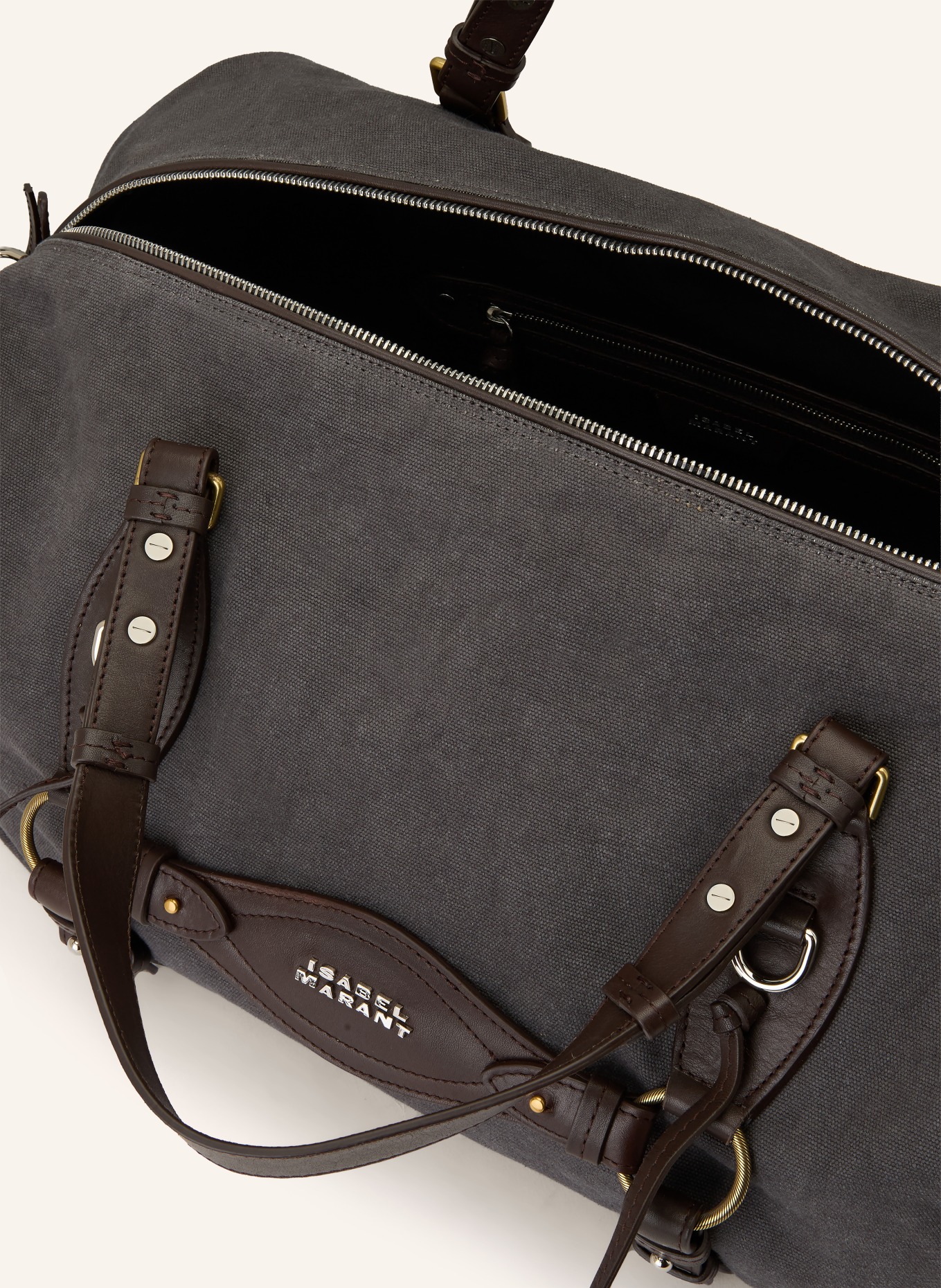 ISABEL MARANT Weekender TILPA: DONKERGRIJS / MARRON FONCÉ