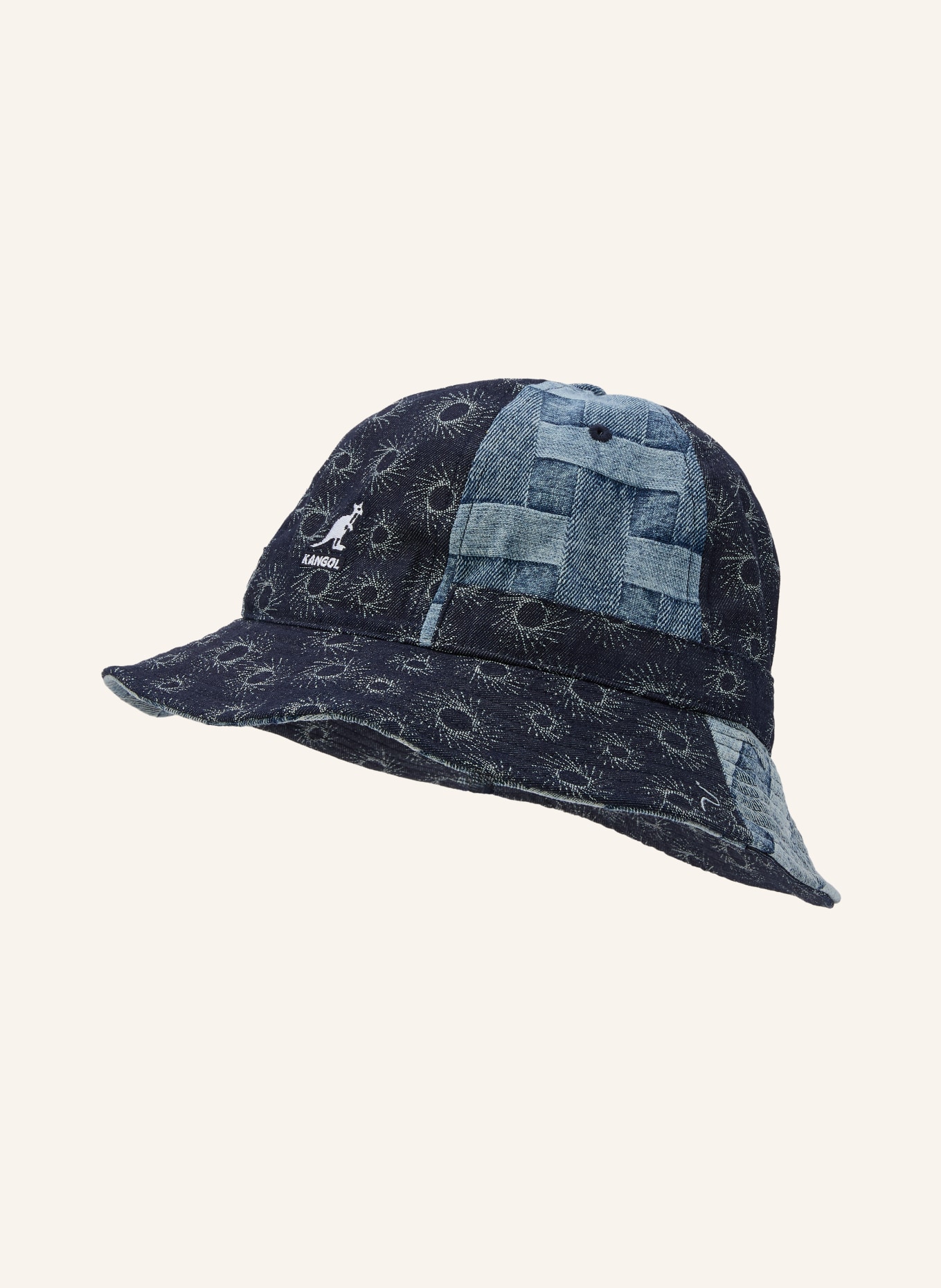 KANGOL Bucket-Hat: DUNKELBLAU / HELLBLAU