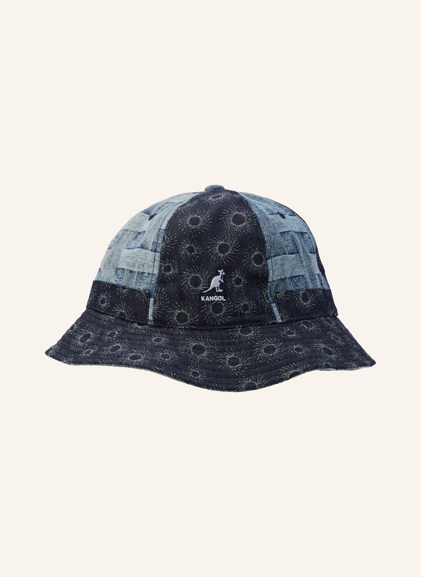 KANGOL Bucket-Hat: DUNKELBLAU / HELLBLAU