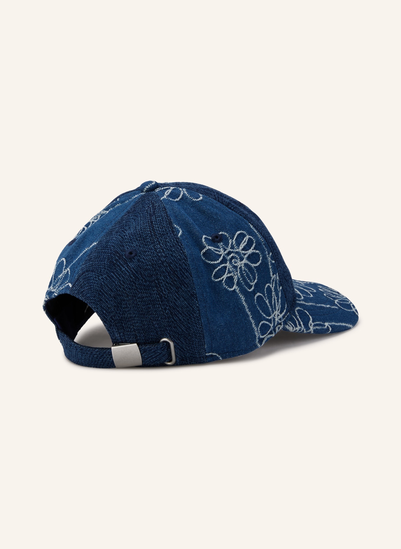 KANGOL Jeans-Cap: DUNKELBLAU / WEISS
