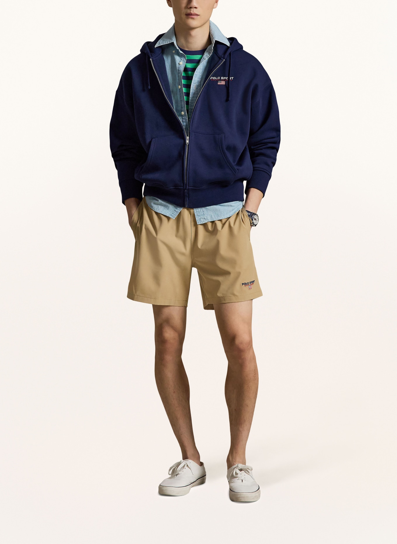 POLO SPORT RALPH LAUREN zwemshort: KAKI