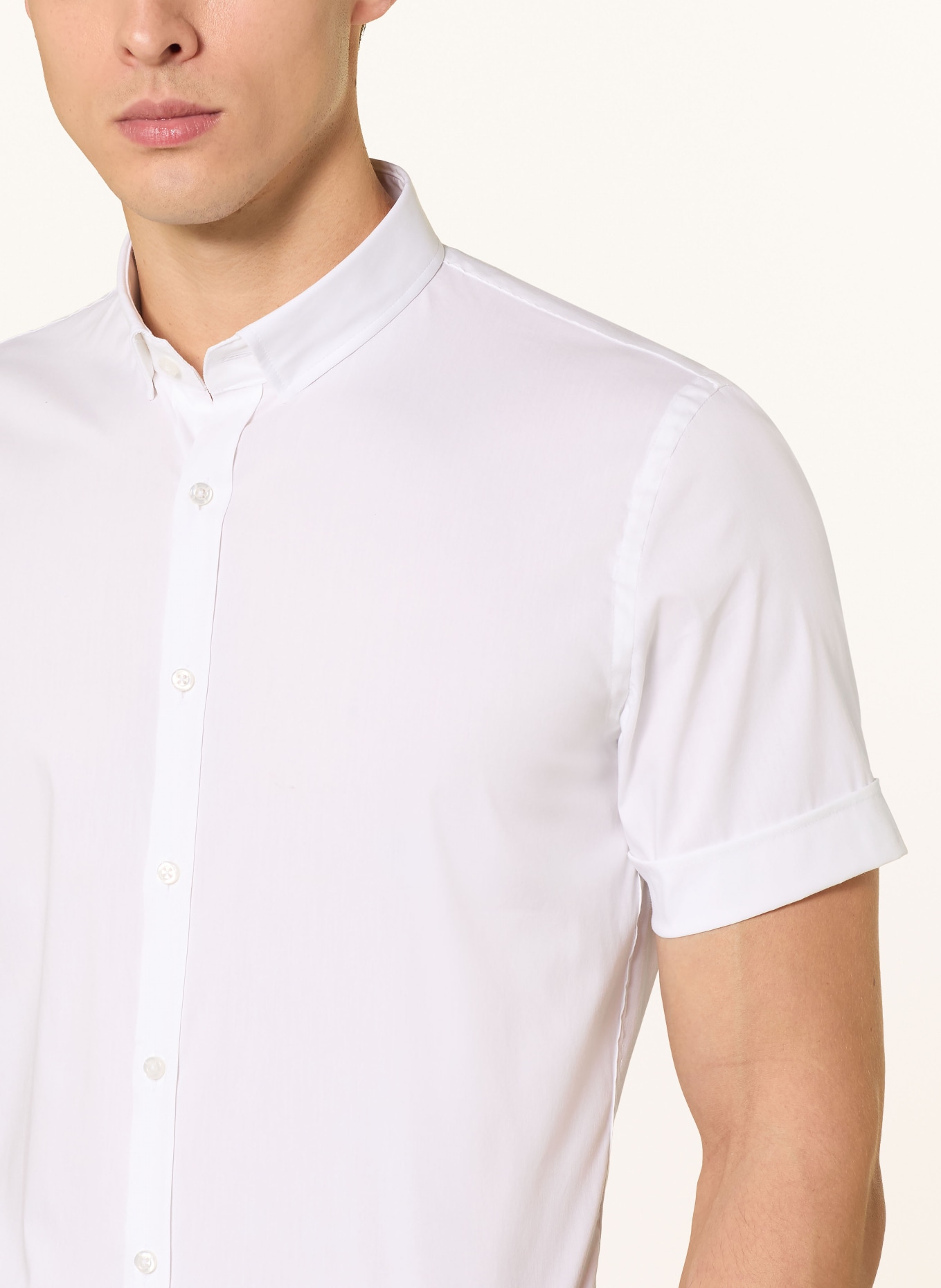 Q1 Manufaktur Hemd SANDRO Extra Slim Fit: WEISS