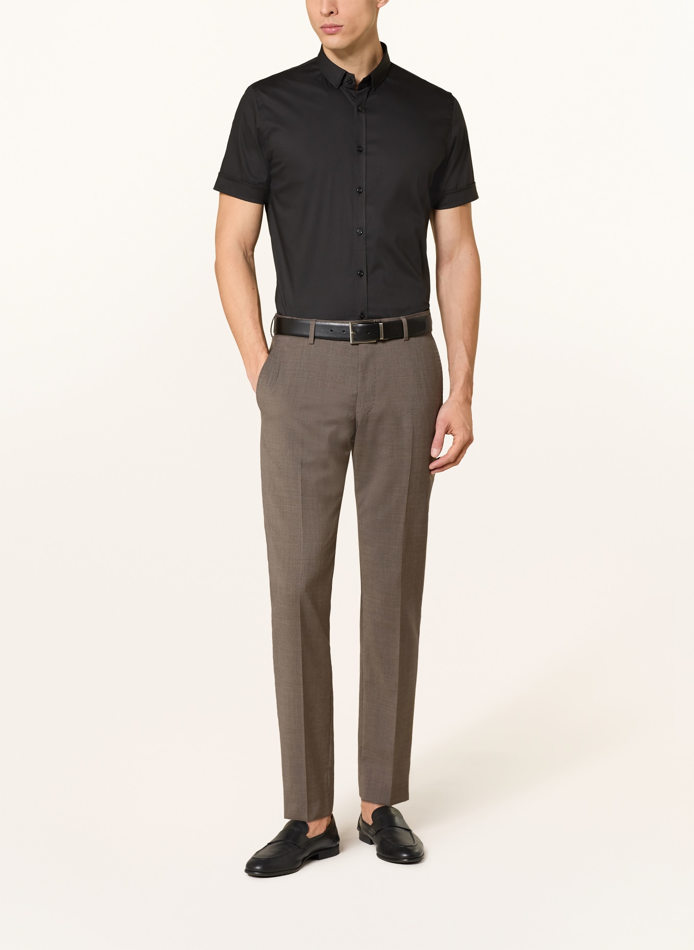 Q1 Manufaktur Hemd SANDRO Extra Slim Fit: SCHWARZ