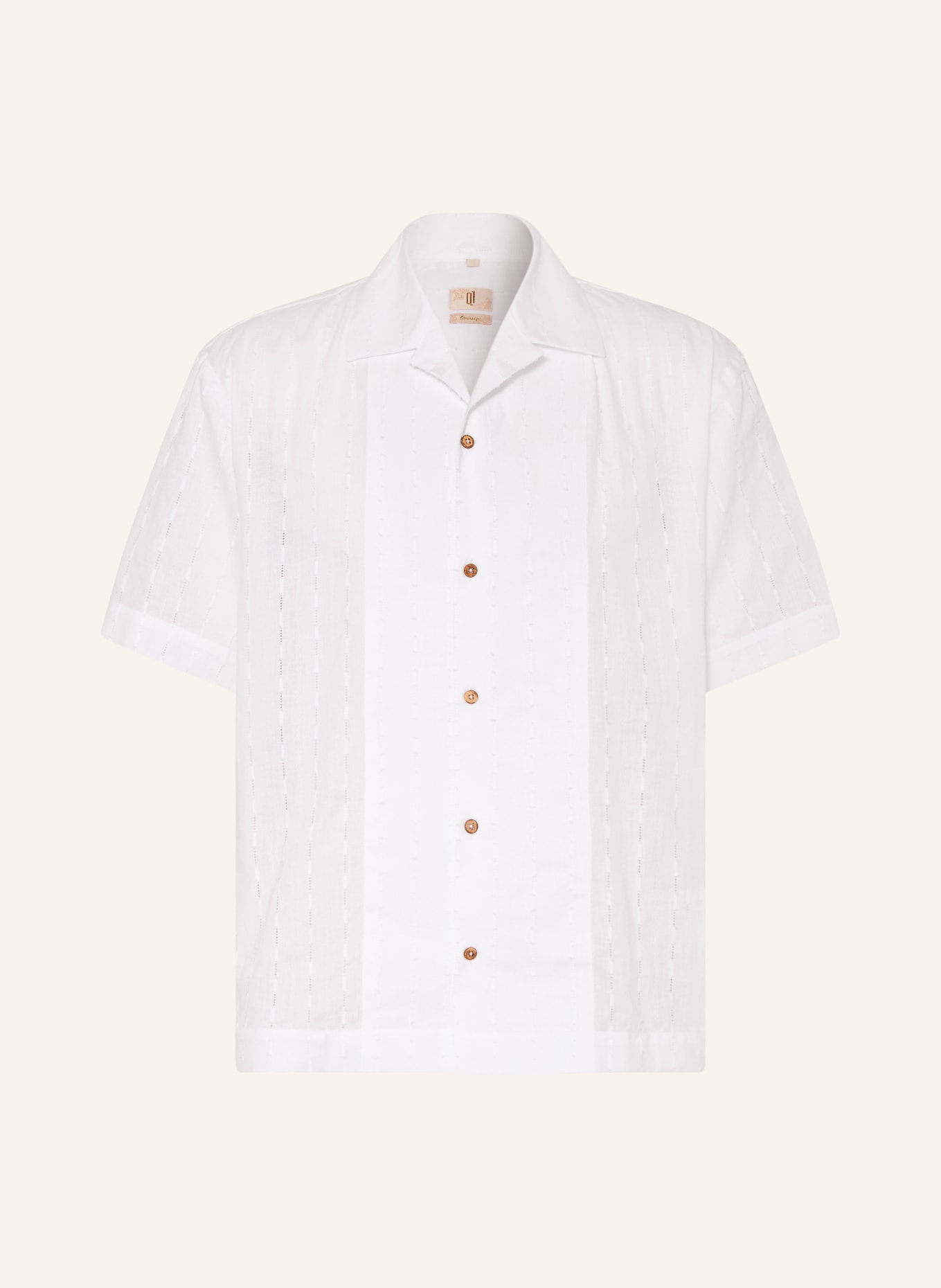 Q1 Manufaktur Resorthemd Loose Fit: WEISS