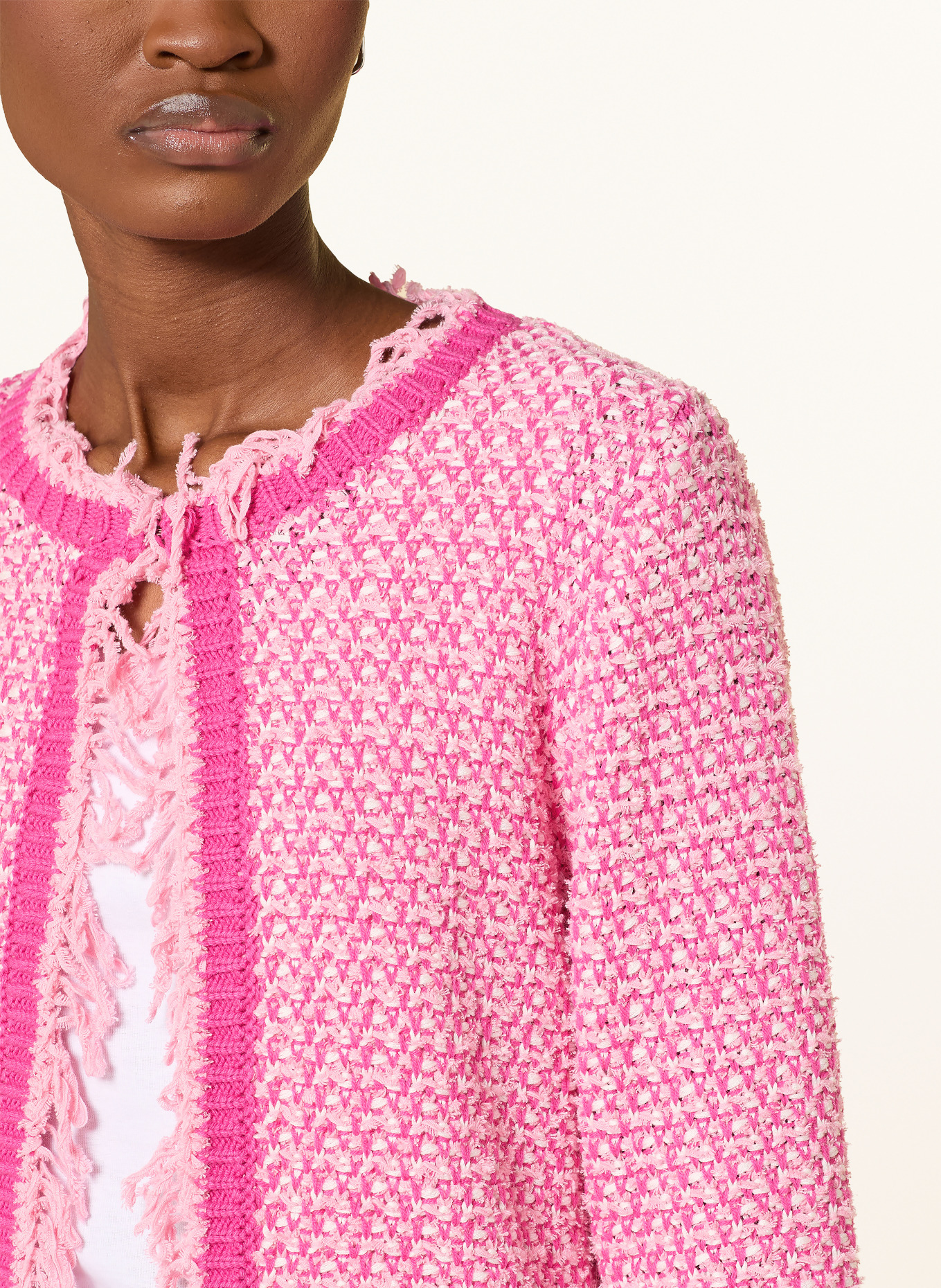 monari svetr: RŮŽOVÁ / KRÉMOVÁ / RŮŽOVÁ