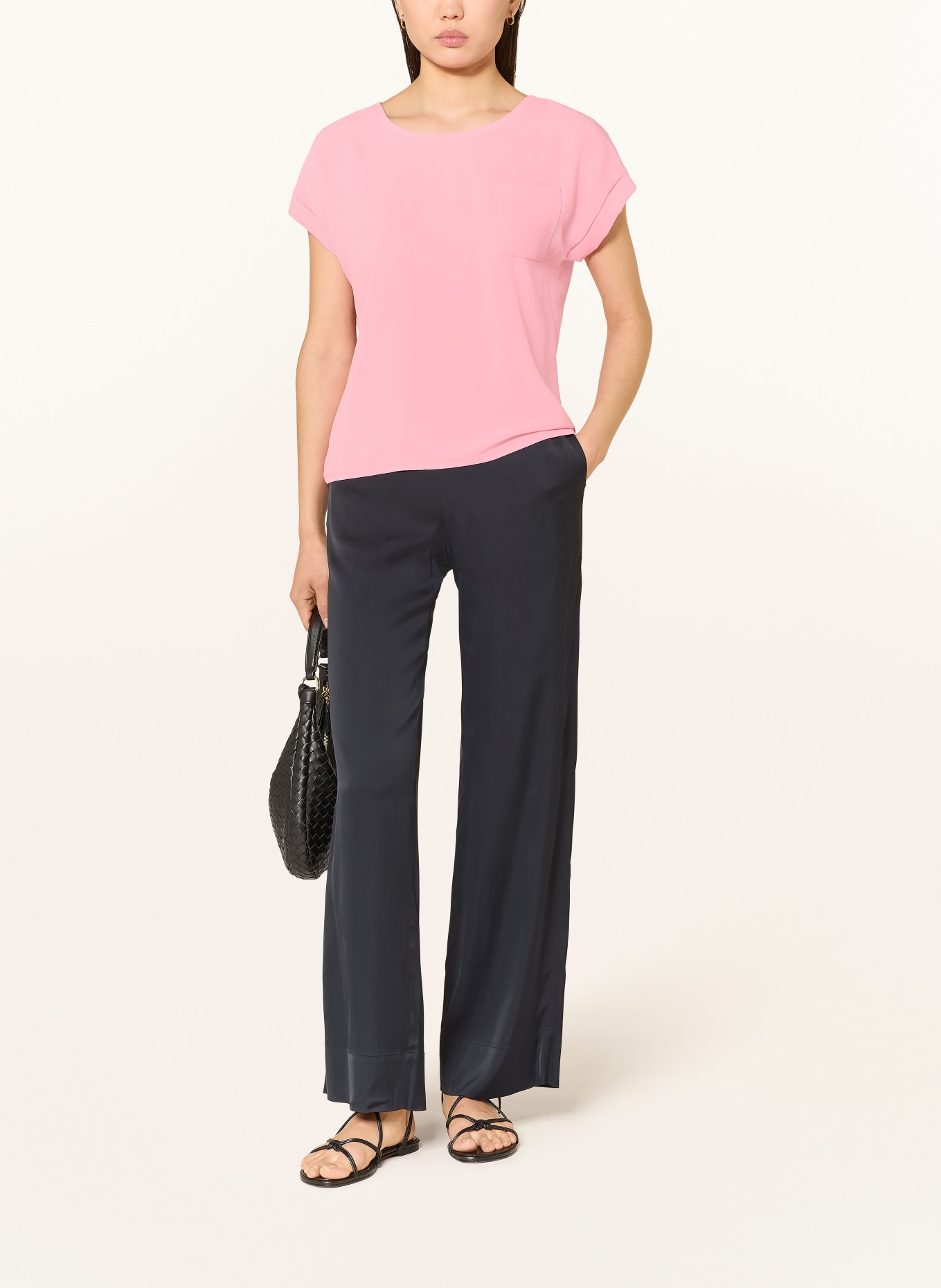 monari Blouse shirt in a mix of materials: PINK