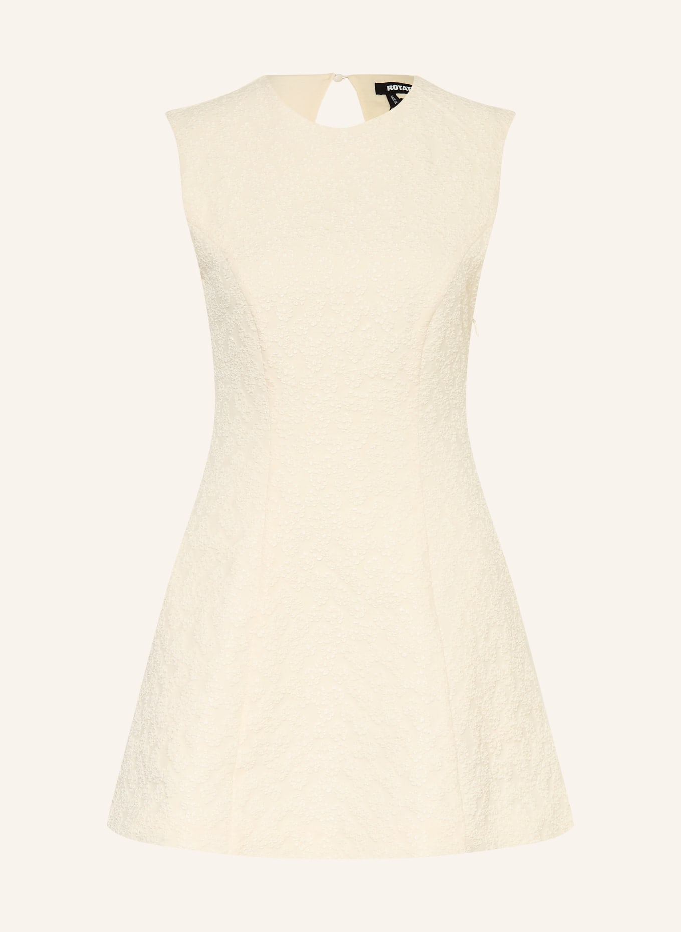 ROTATE Jacquard-Kleid: HELLGELB