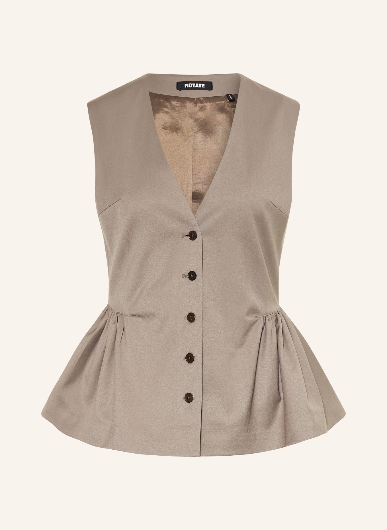 ROTATE kamizelka typu blazer: SZAROBRĄZOWY