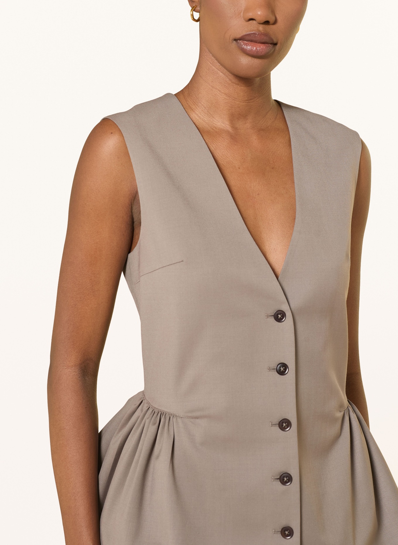 ROTATE kamizelka typu blazer: SZAROBRĄZOWY