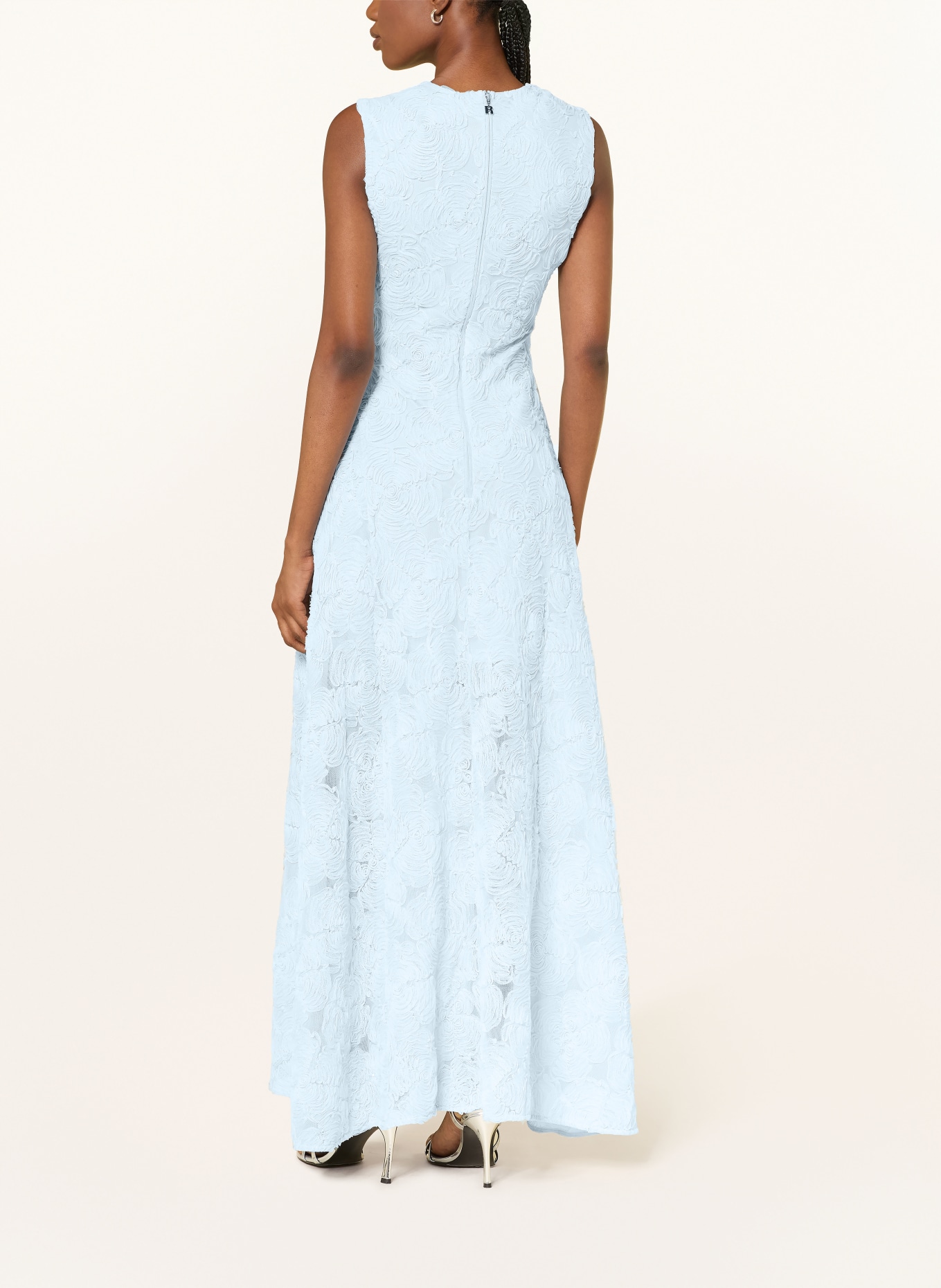 ROTATE Mesh-jurk: LICHTBLAUW