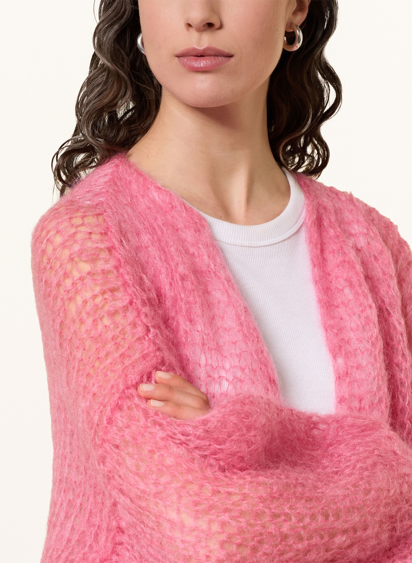 MAIAMI Strickhülle aus Mohair: PINK