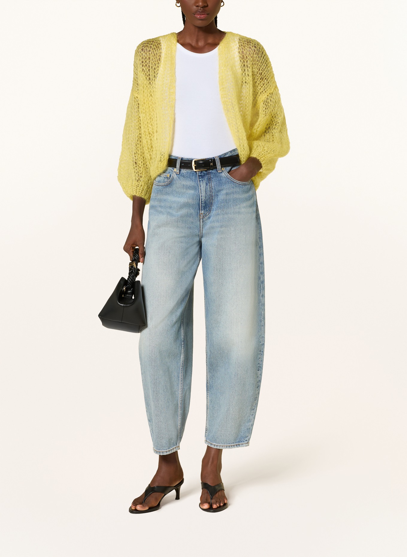 MAIAMI Strickhülle aus Mohair: GELB