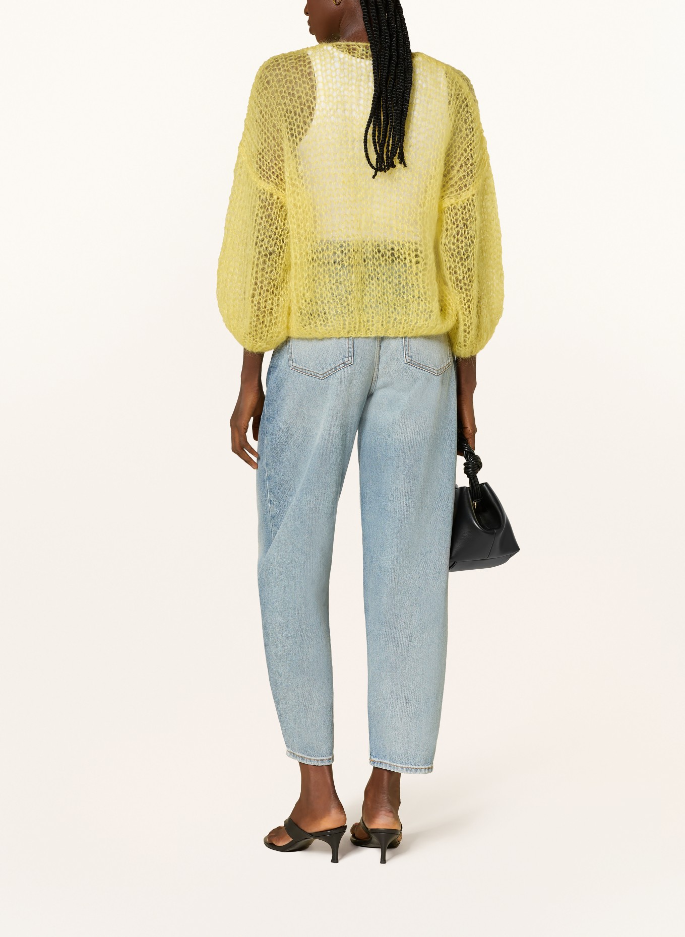 MAIAMI Strickhülle aus Mohair: GELB