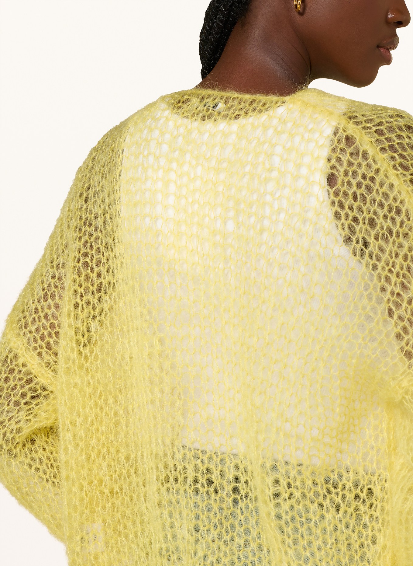 MAIAMI Strickhülle aus Mohair: GELB